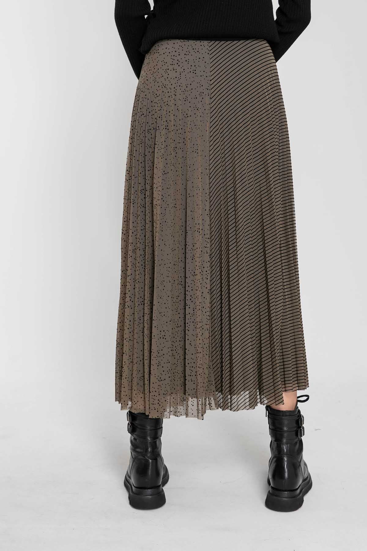 Crea Concept Pileli Midi Etek-Libas Trendy Fashion Store