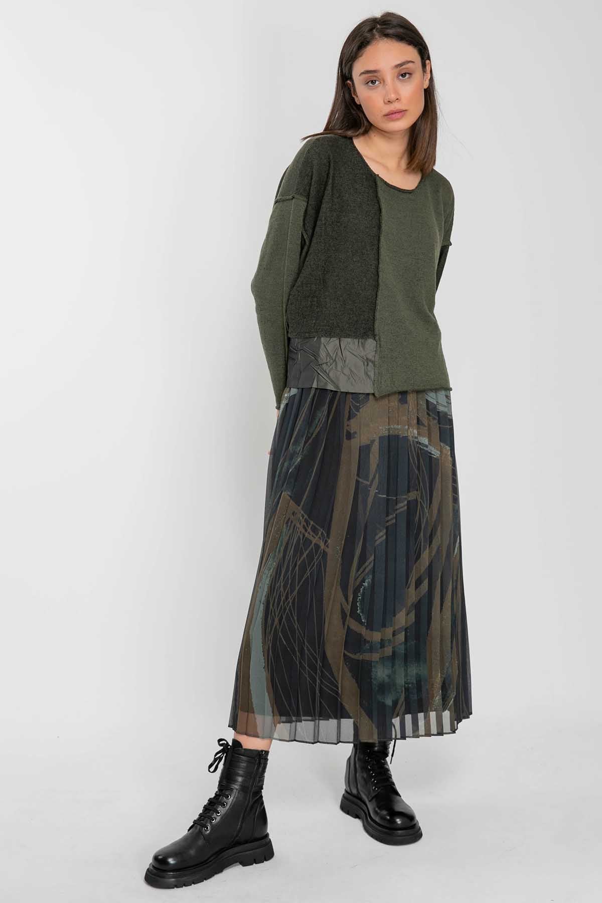 Crea Concept Yuvarlak Yaka Düşük Omuz Triko-Libas Trendy Fashion Store