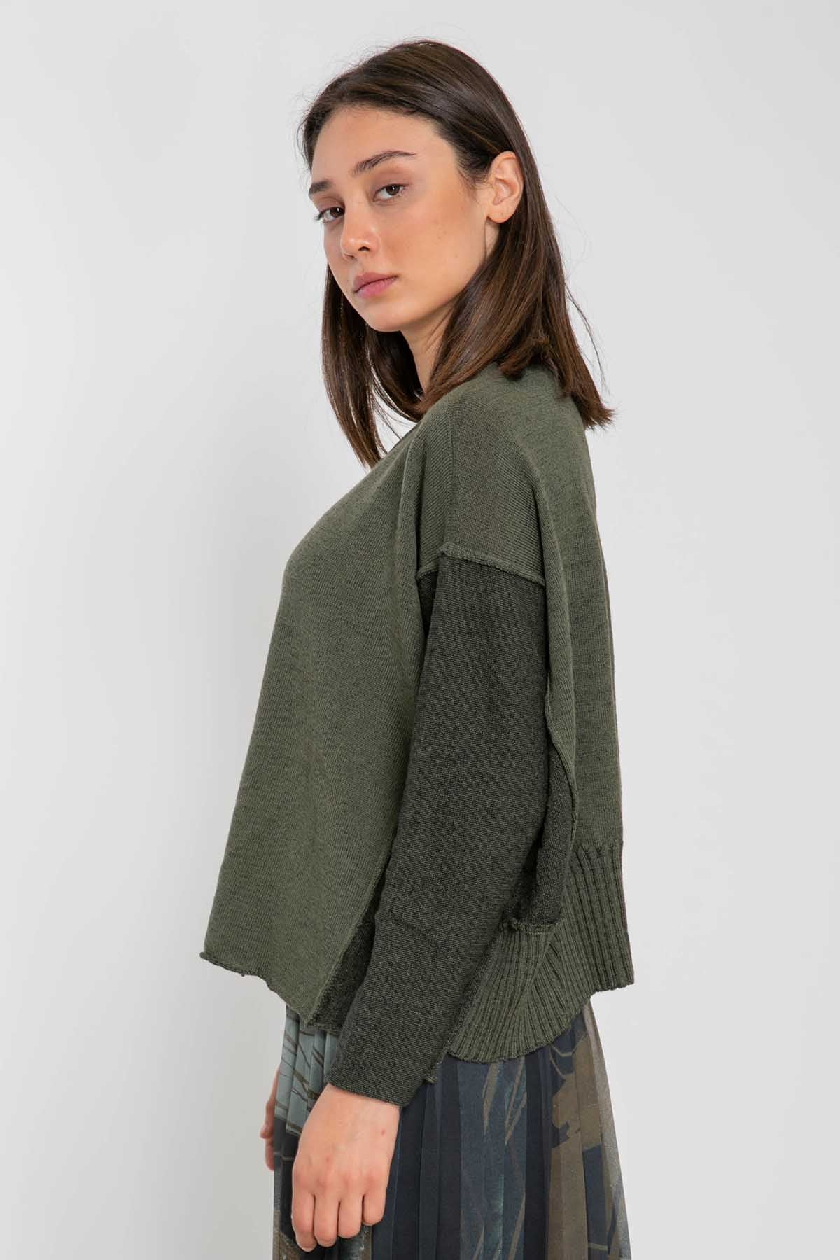 Crea Concept Yuvarlak Yaka Düşük Omuz Triko-Libas Trendy Fashion Store