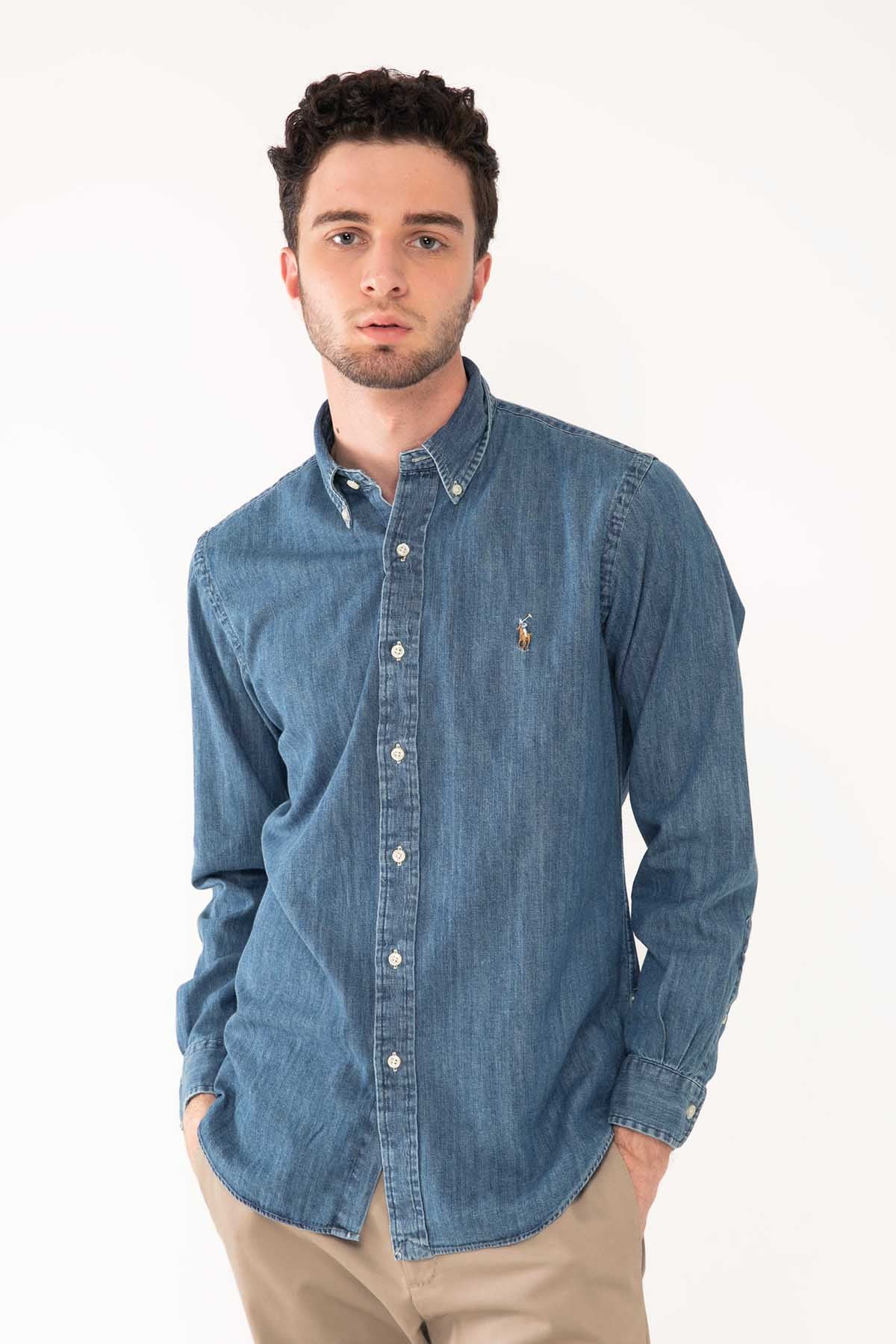 Polo Ralph Lauren Custom Fit Denim Gömlek-Libas Trendy Fashion Store