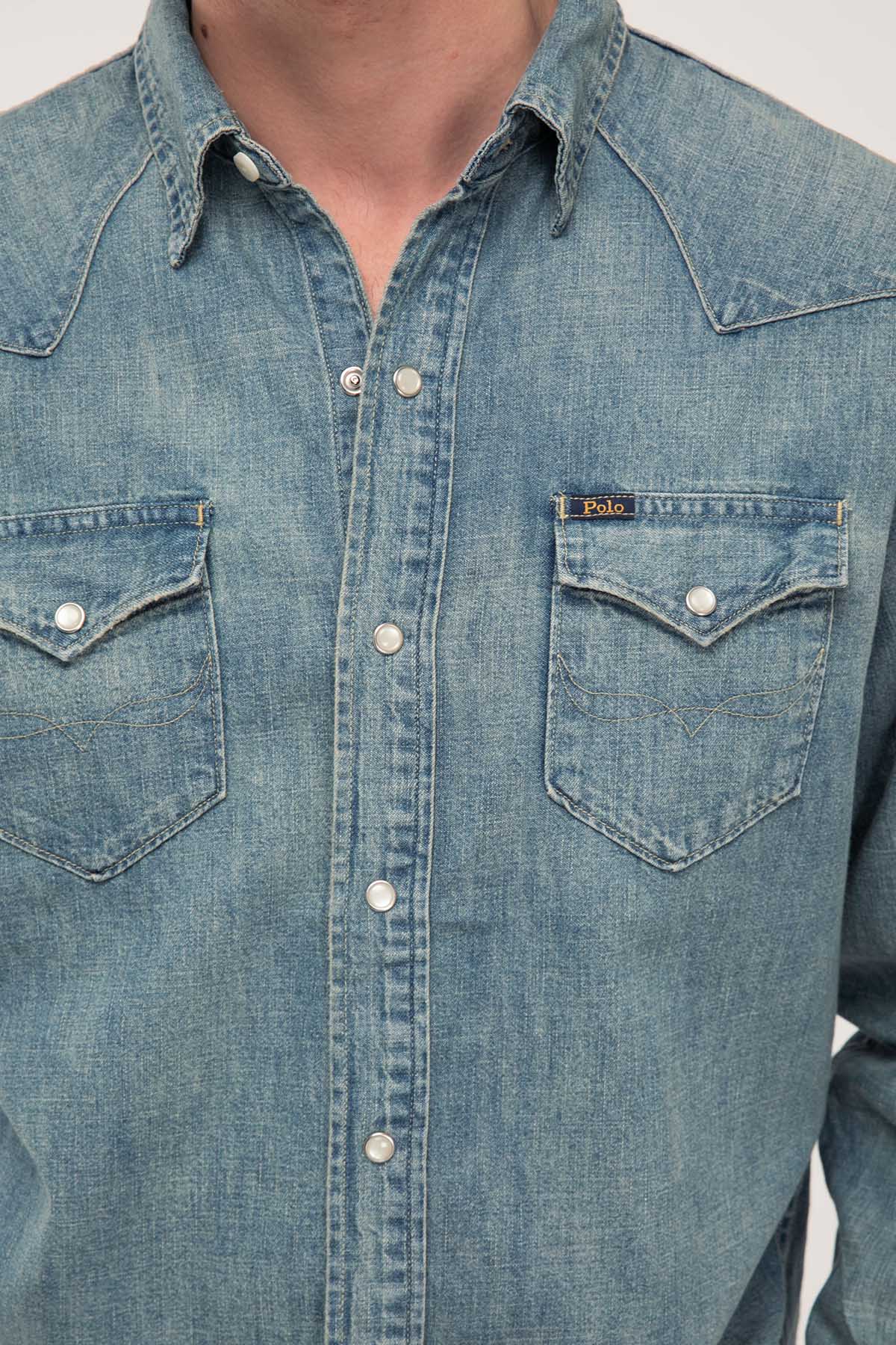 Polo Ralph Lauren Kapaklı Cepli Denim Gömlek-Libas Trendy Fashion Store