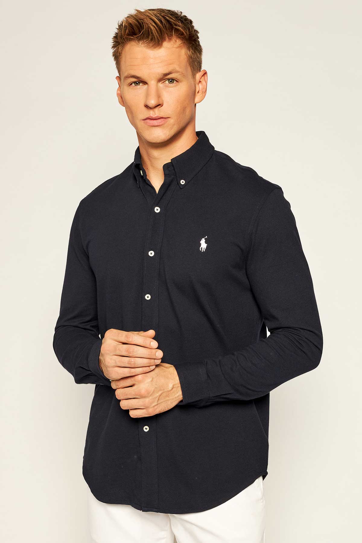 Polo Ralph Lauren Custom Fit Featherweight Mesh Gömlek-Libas Trendy Fashion Store