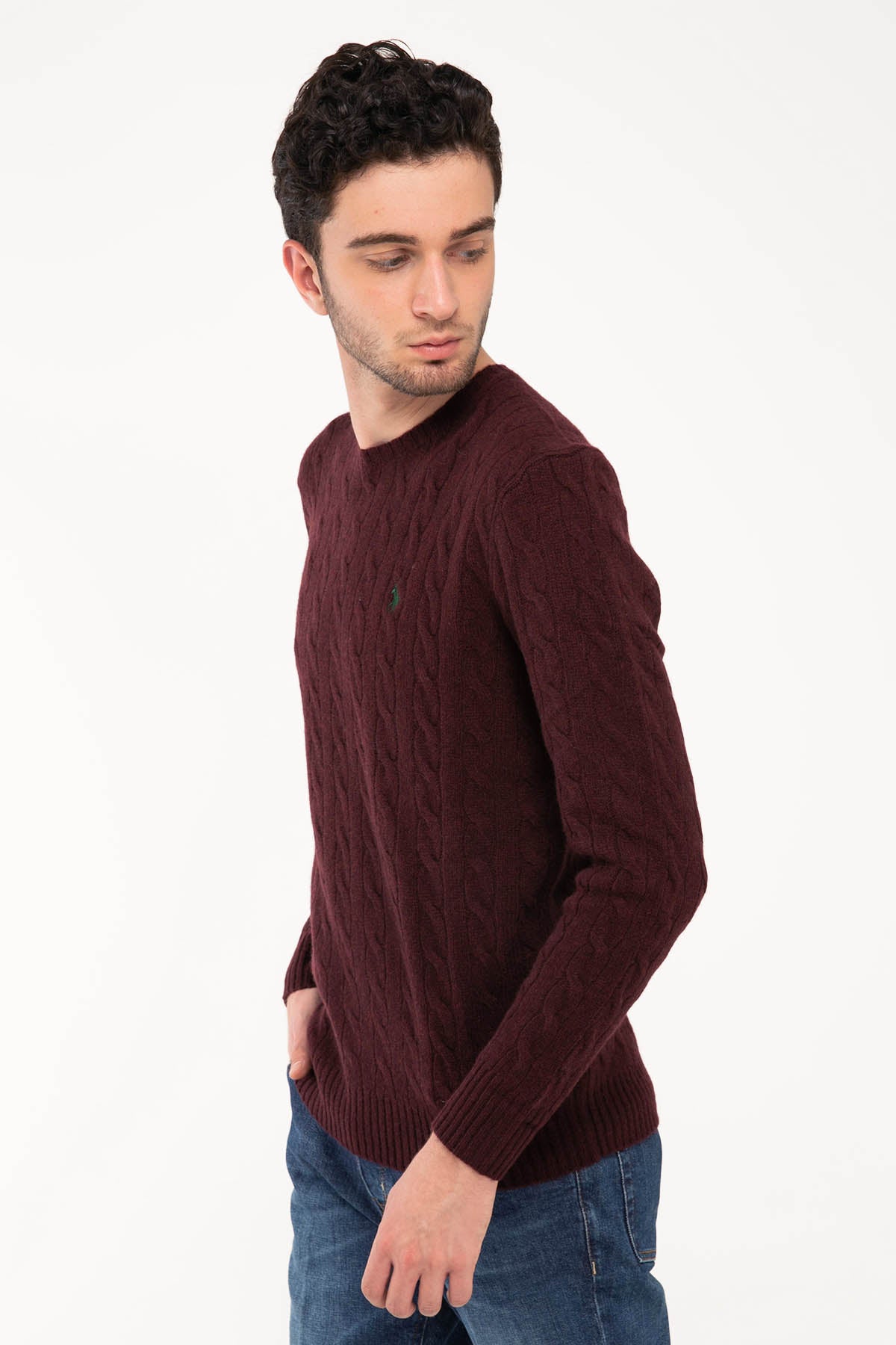 Polo Ralph Lauren Saç Örgü Kaşmirli Triko-Libas Trendy Fashion Store