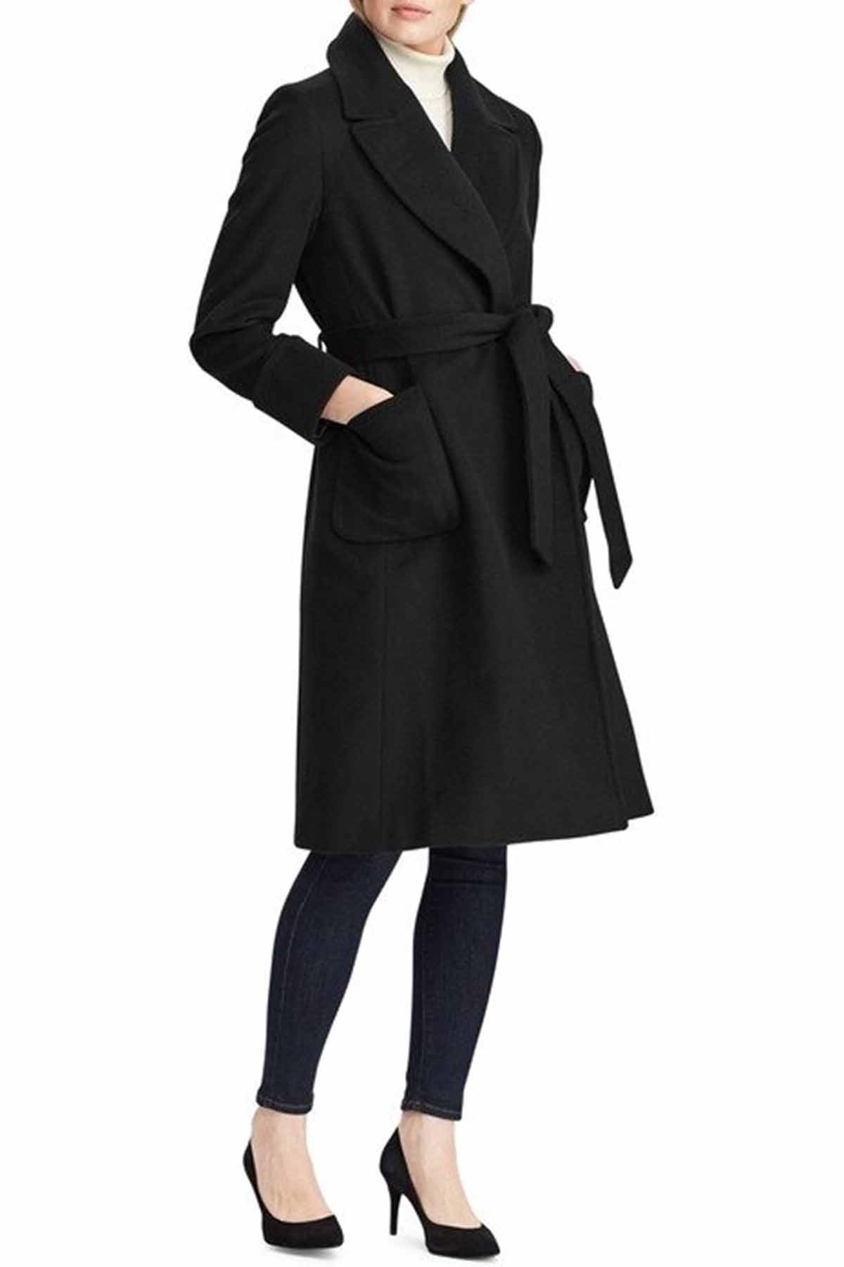 Polo Ralph Lauren Belden Kuşaklı Kaşmirli Palto-Libas Trendy Fashion Store