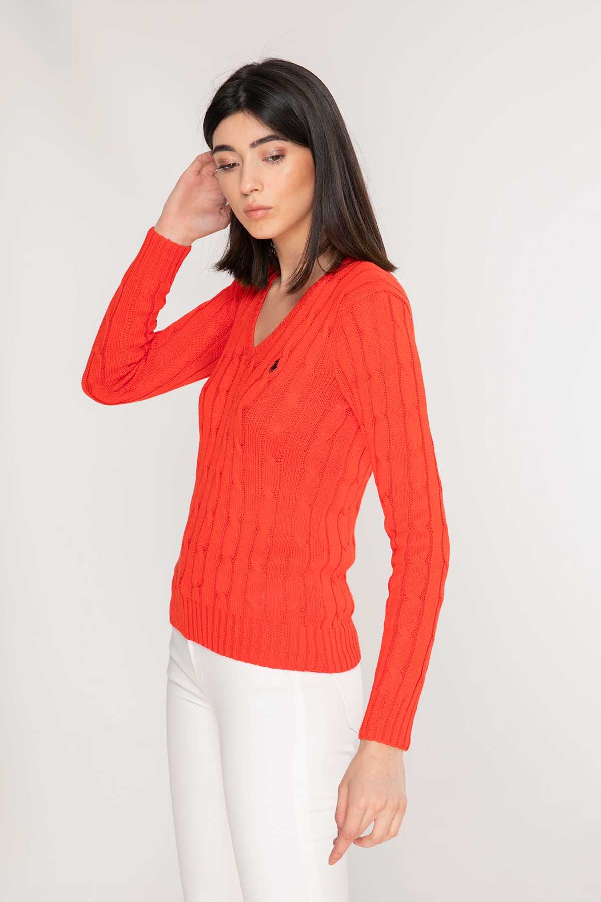 Polo Ralph Lauren Kaşmirli Saç Örgü Triko-Libas Trendy Fashion Store