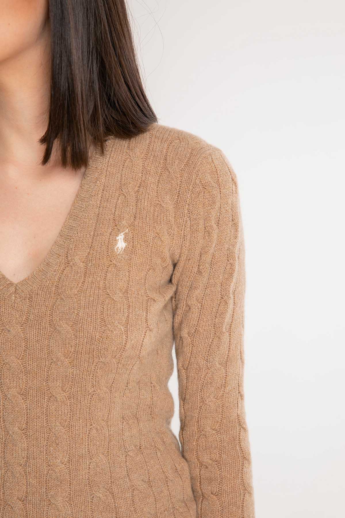 Polo Ralph Lauren Kaşmirli Saç Örgü Triko-Libas Trendy Fashion Store