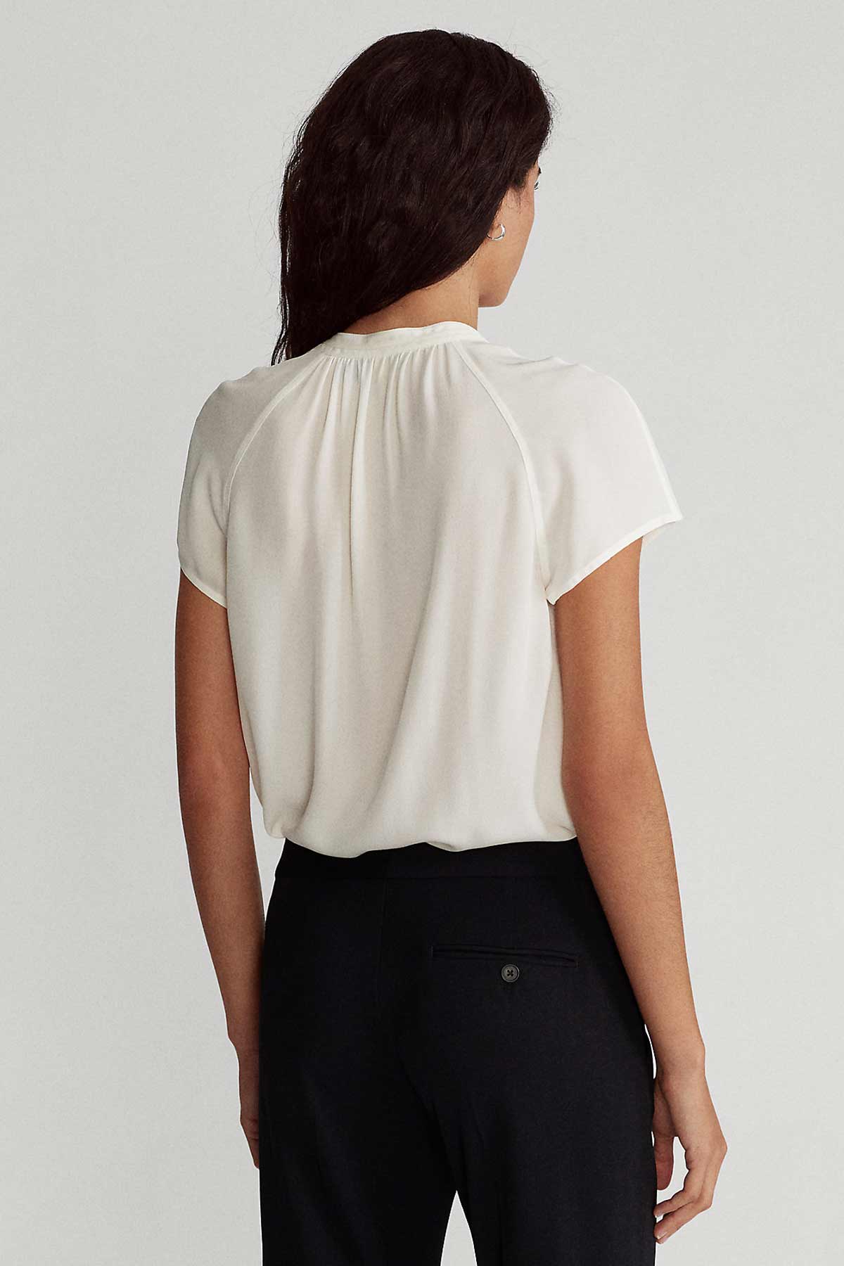 Polo Ralph Lauren Bağlamalı Yaka İpek Gömlek-Libas Trendy Fashion Store