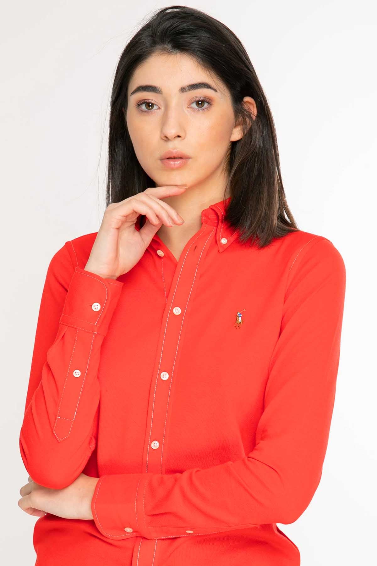 Polo Ralph Lauren Custom Fit Knit Oxford Gömlek-Libas Trendy Fashion Store