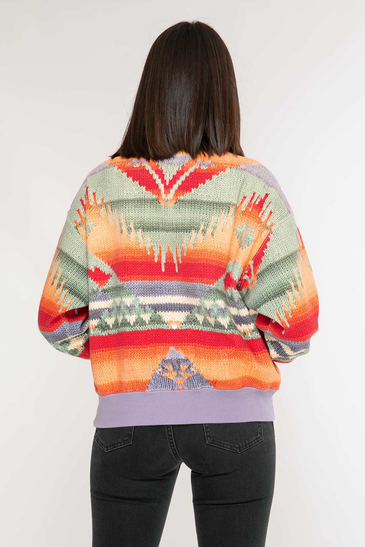 Polo Ralph Lauren Etnik Desenli Sweatshirt-Libas Trendy Fashion Store