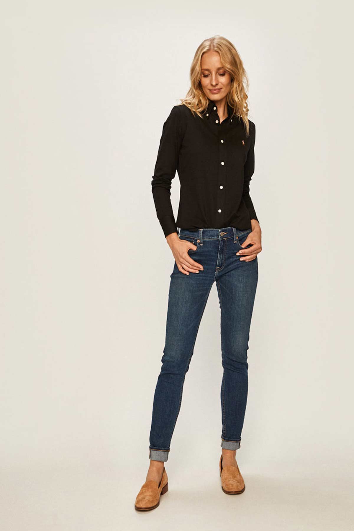 Polo Ralph Lauren Custom Fit Knit Oxford Gömlek-Libas Trendy Fashion Store