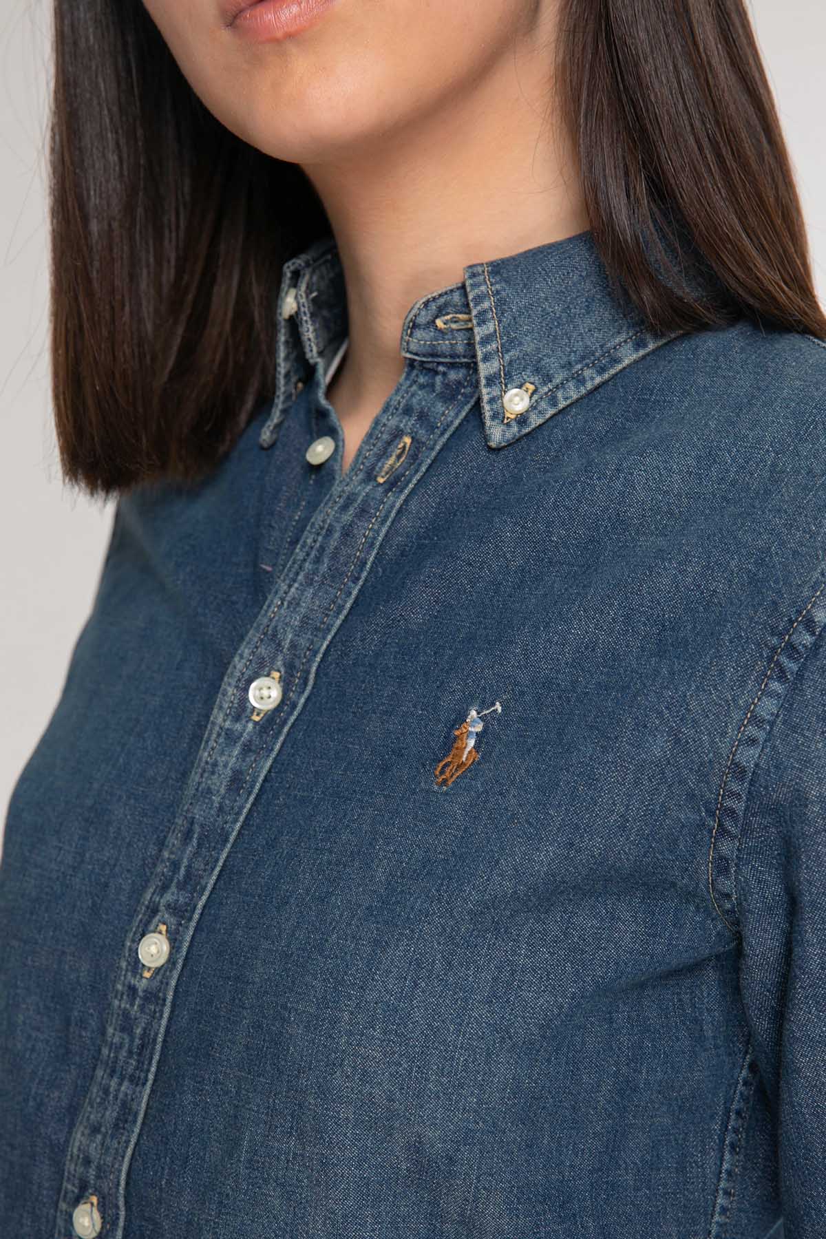 Polo Ralph Lauren Custom Fit Denim Gömlek-Libas Trendy Fashion Store