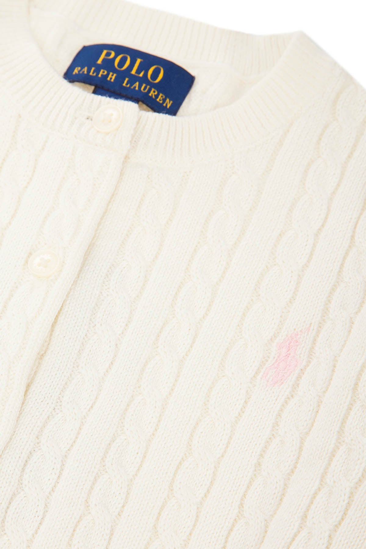 Polo Ralph Lauren 2-4 Yaş Kız Saç Örgü Triko Ceket-Libas Trendy Fashion Store