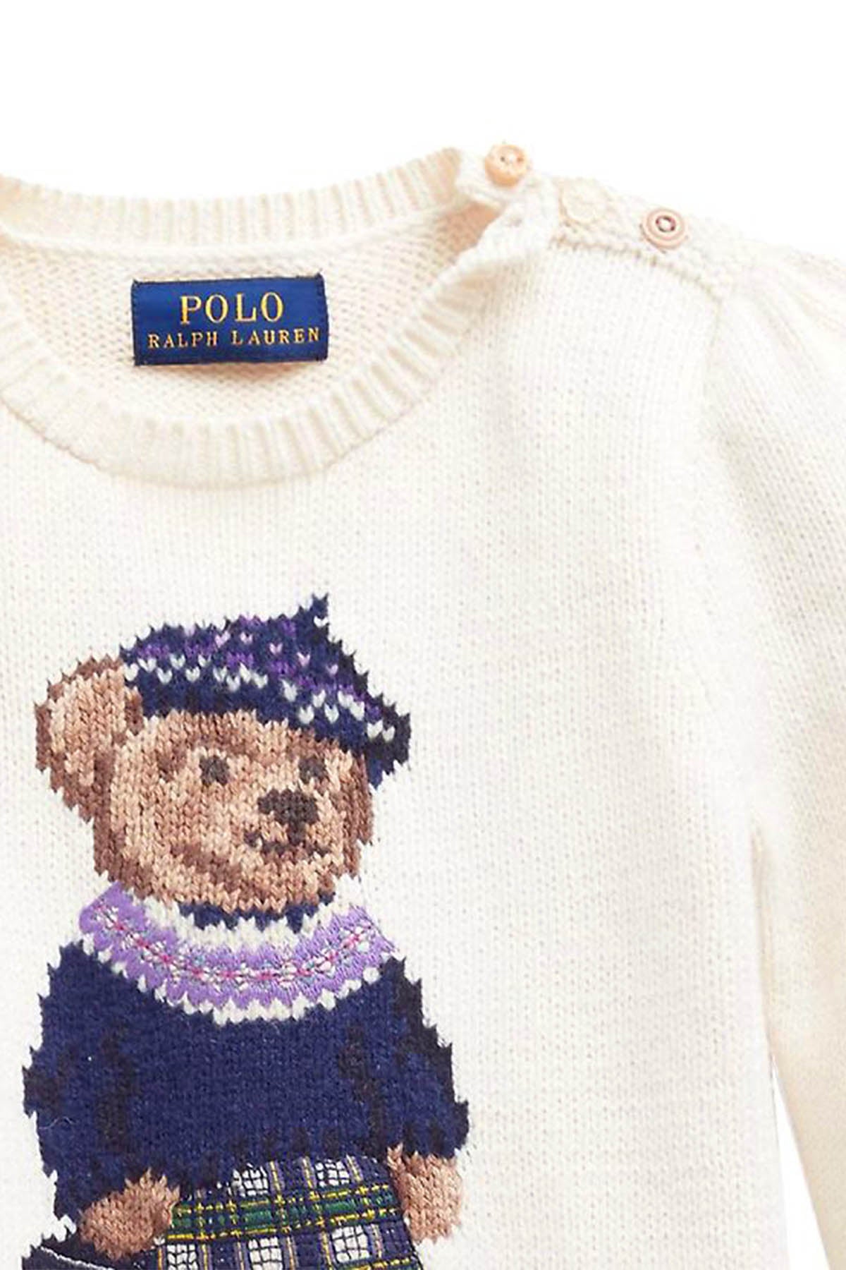 Polo Ralph Lauren 3-4 Yaş Polo Bear Kız Triko-Libas Trendy Fashion Store