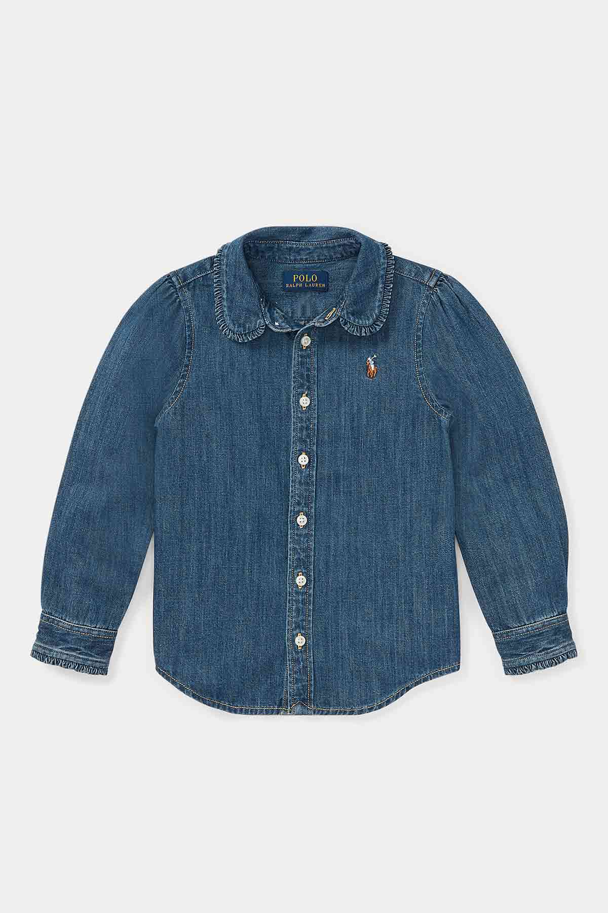 Polo Ralph Lauren 4 Yaş Kız Denim Gömlek-Libas Trendy Fashion Store