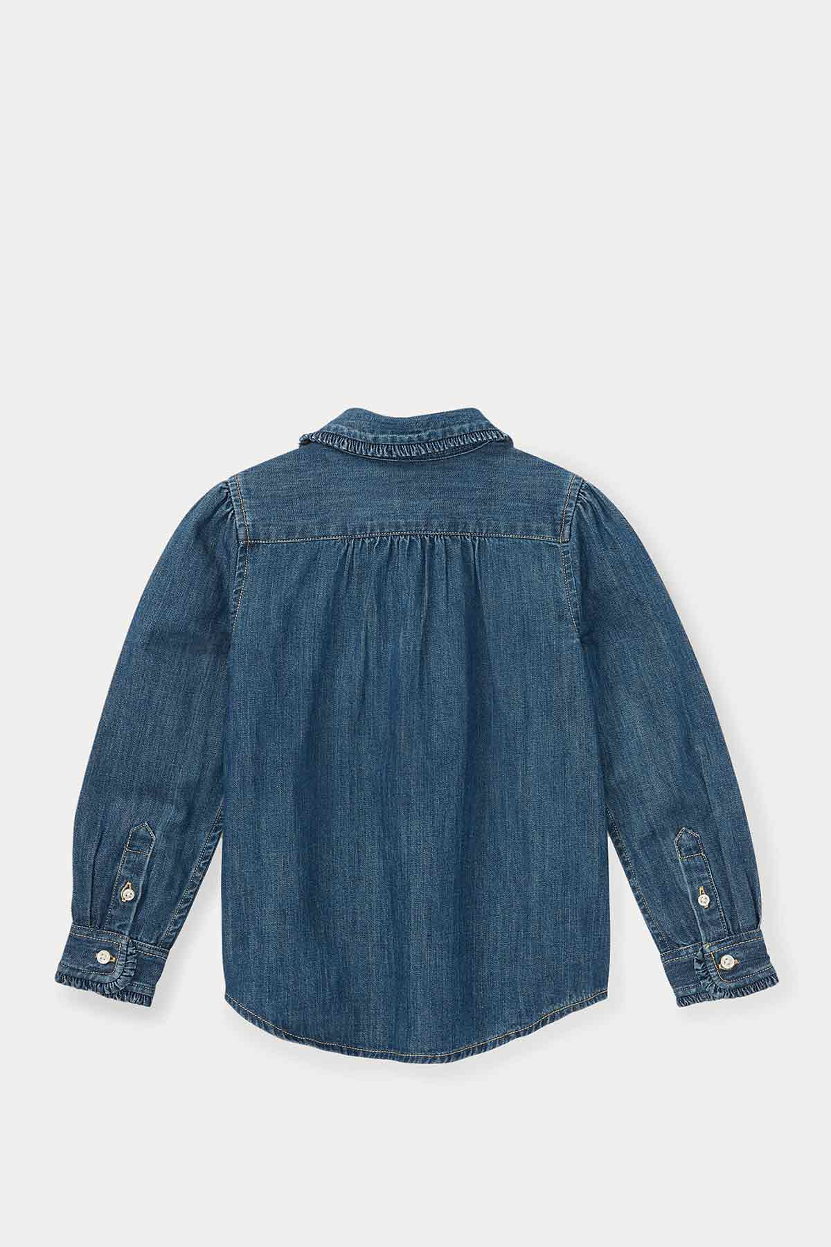 Polo Ralph Lauren 4 Yaş Kız Denim Gömlek-Libas Trendy Fashion Store