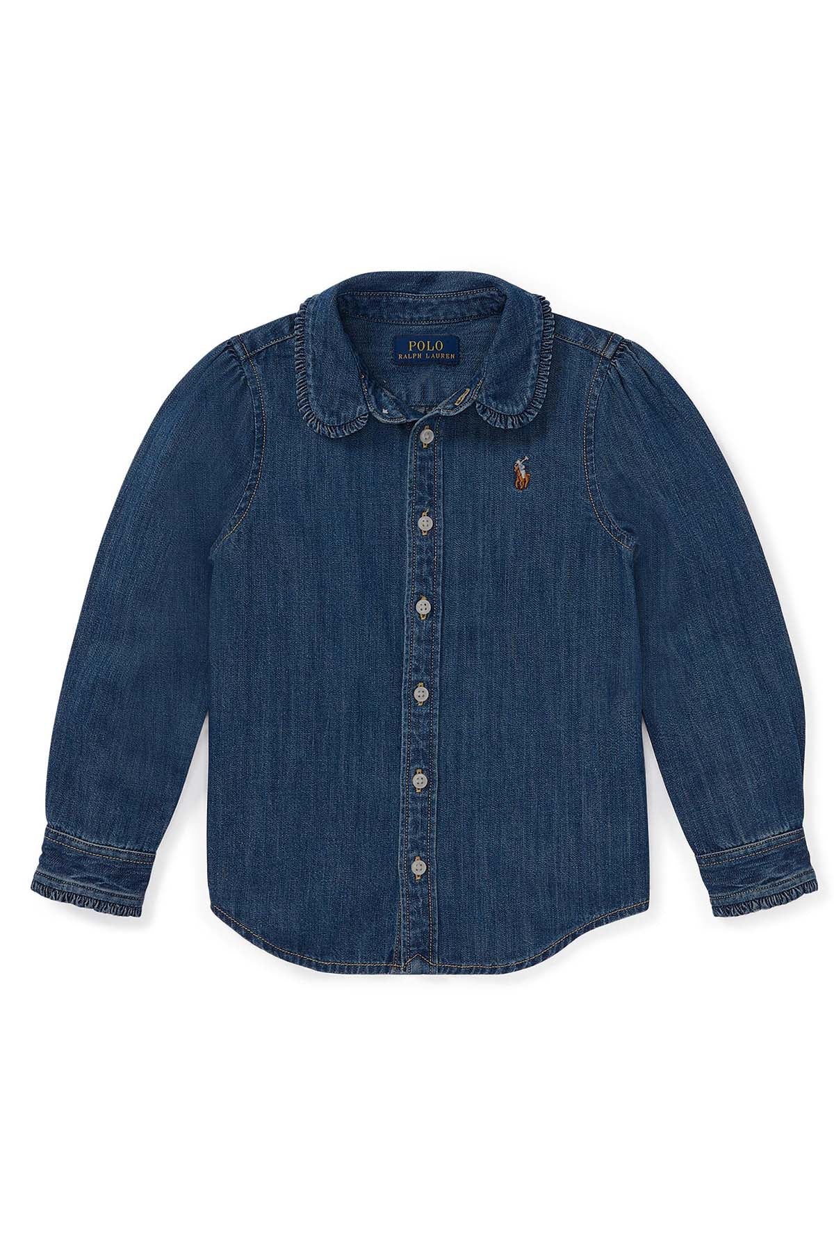 Polo Ralph Lauren 5-6.5 Yaş Kız Denim Gömlek-Libas Trendy Fashion Store