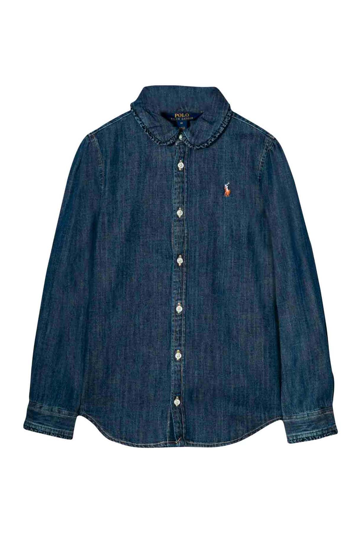 Polo Ralph Lauren 5-6.5 Yaş Kız Denim Gömlek-Libas Trendy Fashion Store