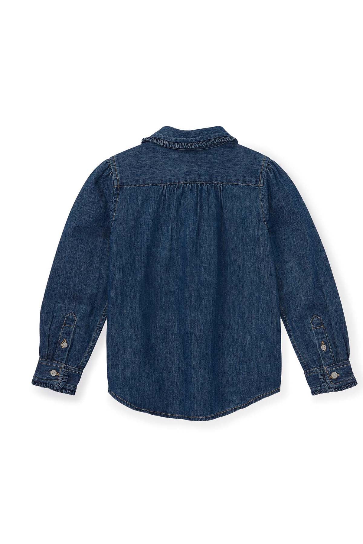 Polo Ralph Lauren 5-6.5 Yaş Kız Denim Gömlek-Libas Trendy Fashion Store