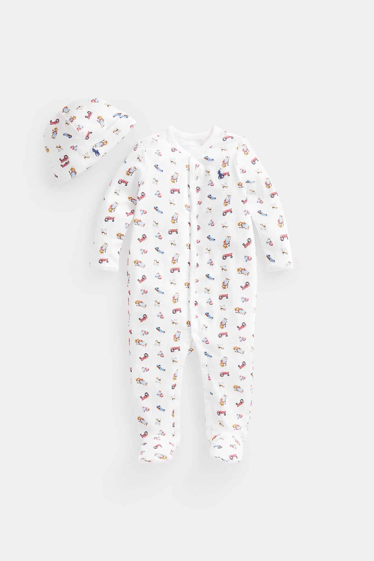 Polo Ralph Lauren 3-9 Ay Erkek Bebek Tulum Set-Libas Trendy Fashion Store