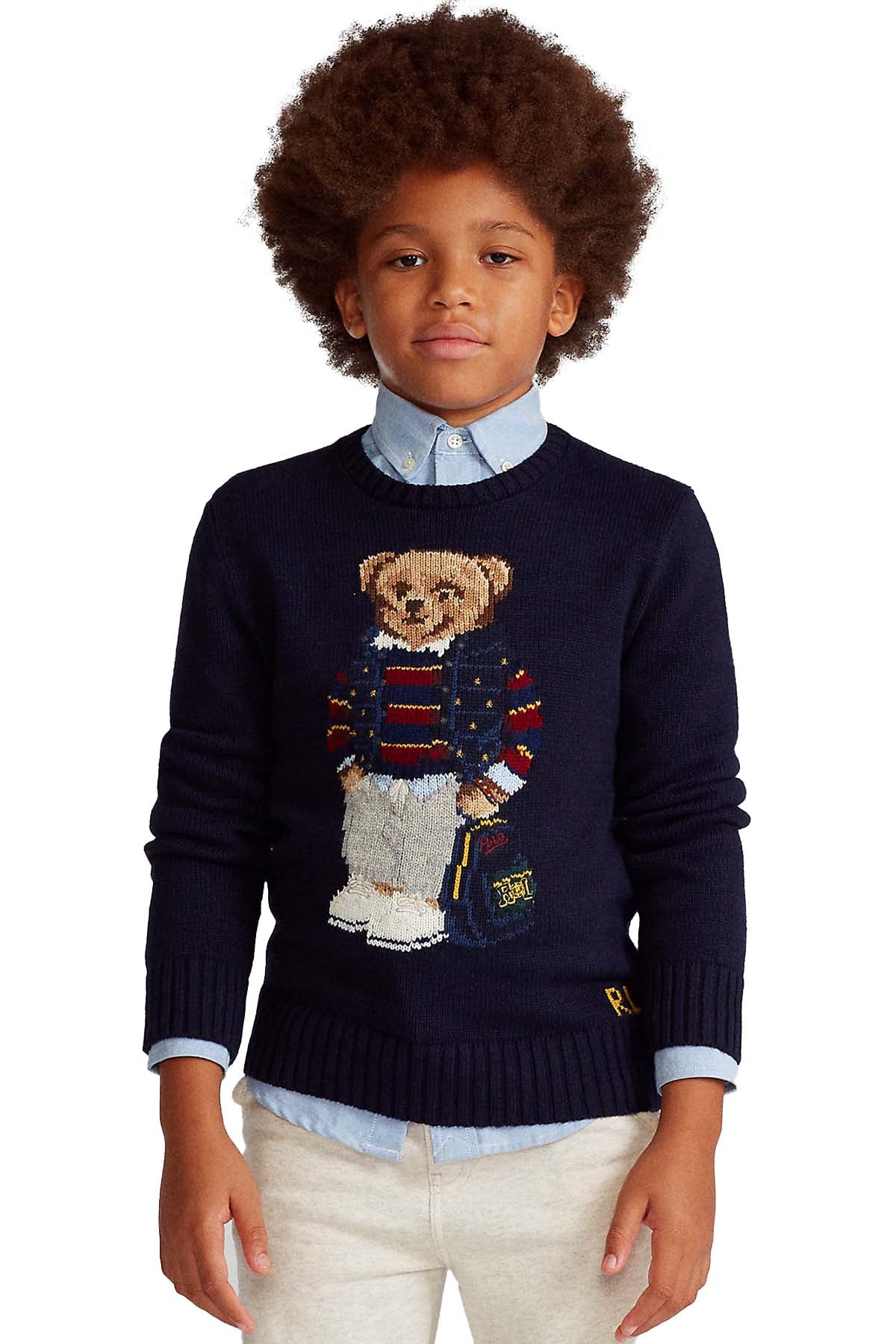 Polo Ralph Lauren S-M Erkek Çocuk Polo Bear Triko-Libas Trendy Fashion Store