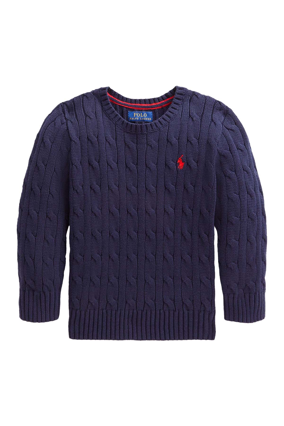 Polo Ralph Lauren 3-4 Yaş Erkek Saç Örgü Triko-Libas Trendy Fashion Store