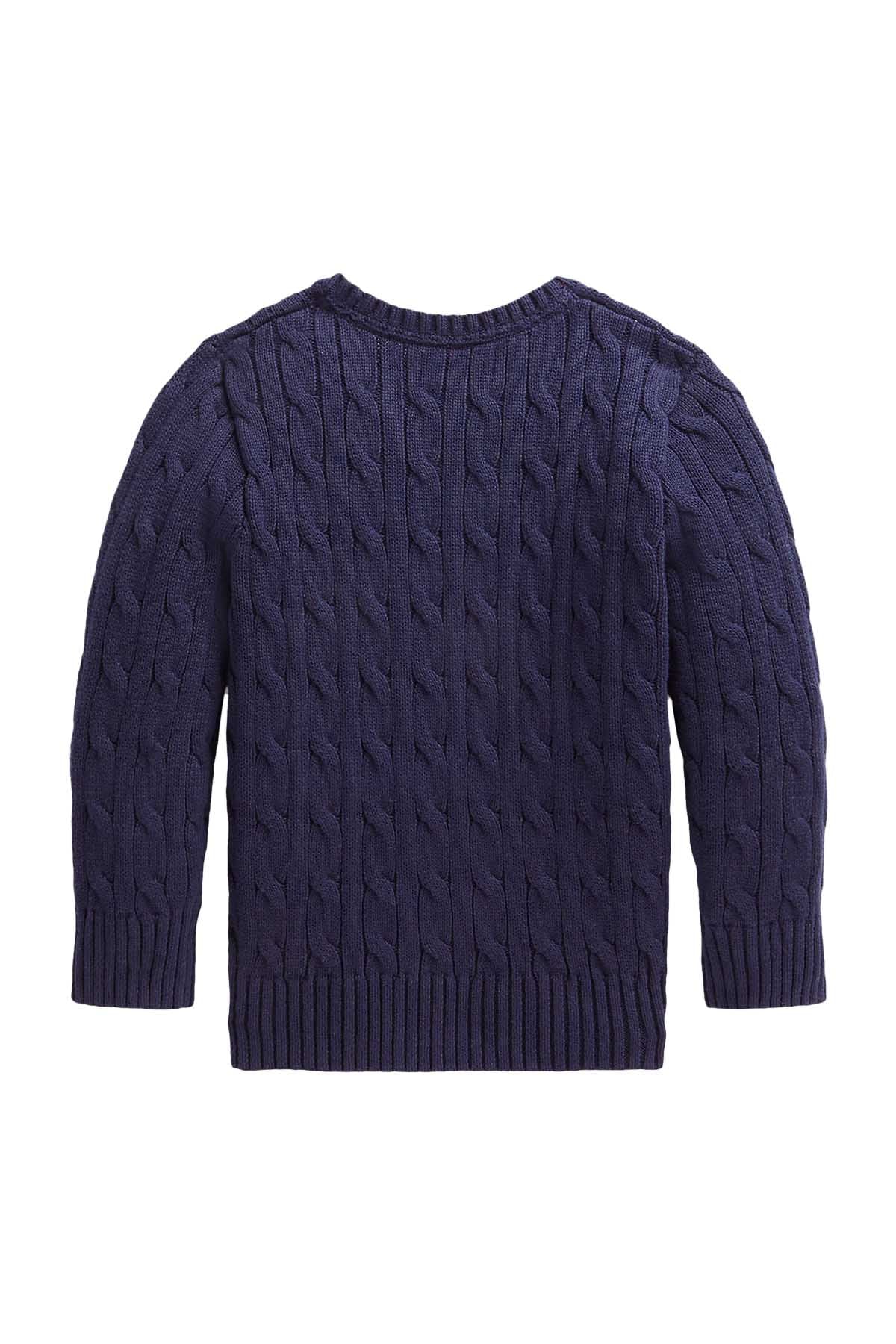 Polo Ralph Lauren 3-4 Yaş Erkek Saç Örgü Triko-Libas Trendy Fashion Store