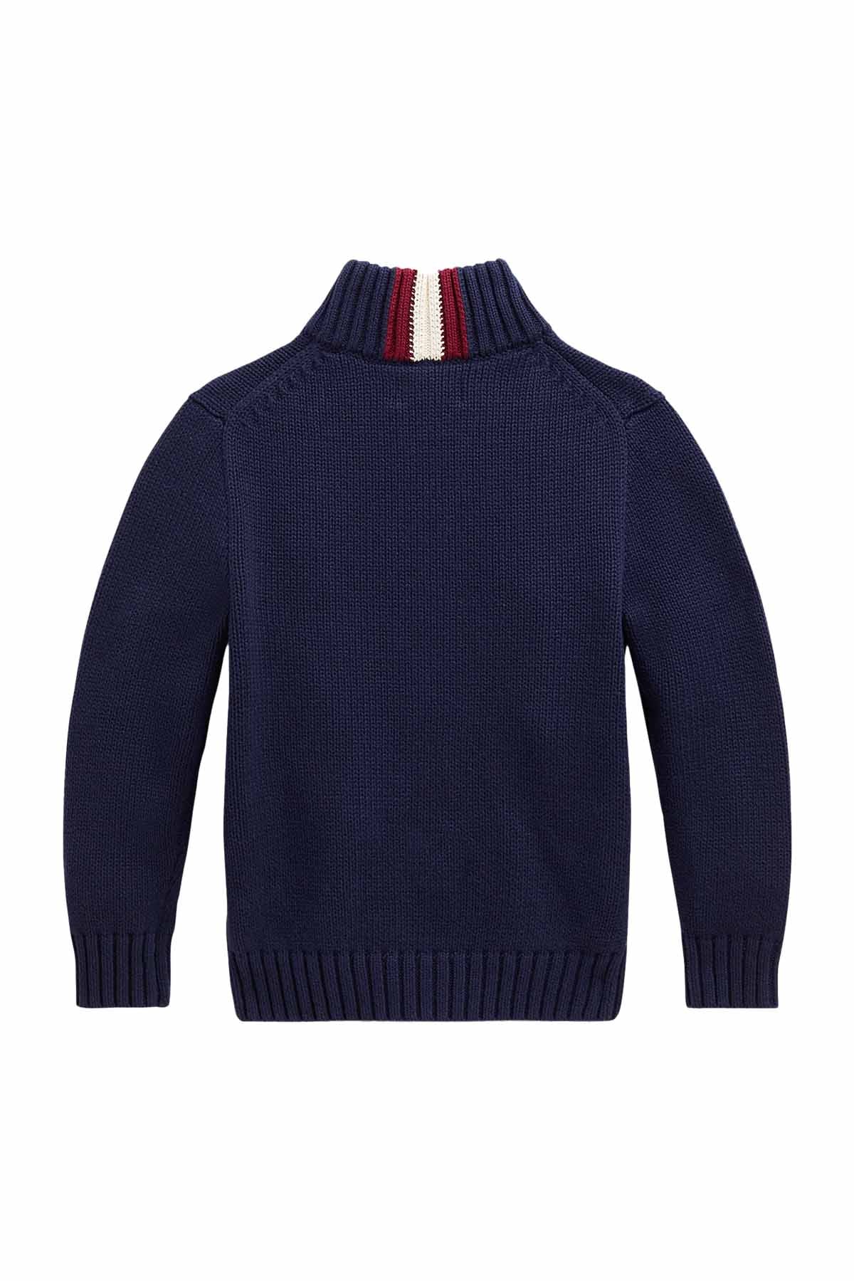 Polo Ralph Lauren 5-7 Yaş Erkek Fermuarlı Triko Ceket-Libas Trendy Fashion Store