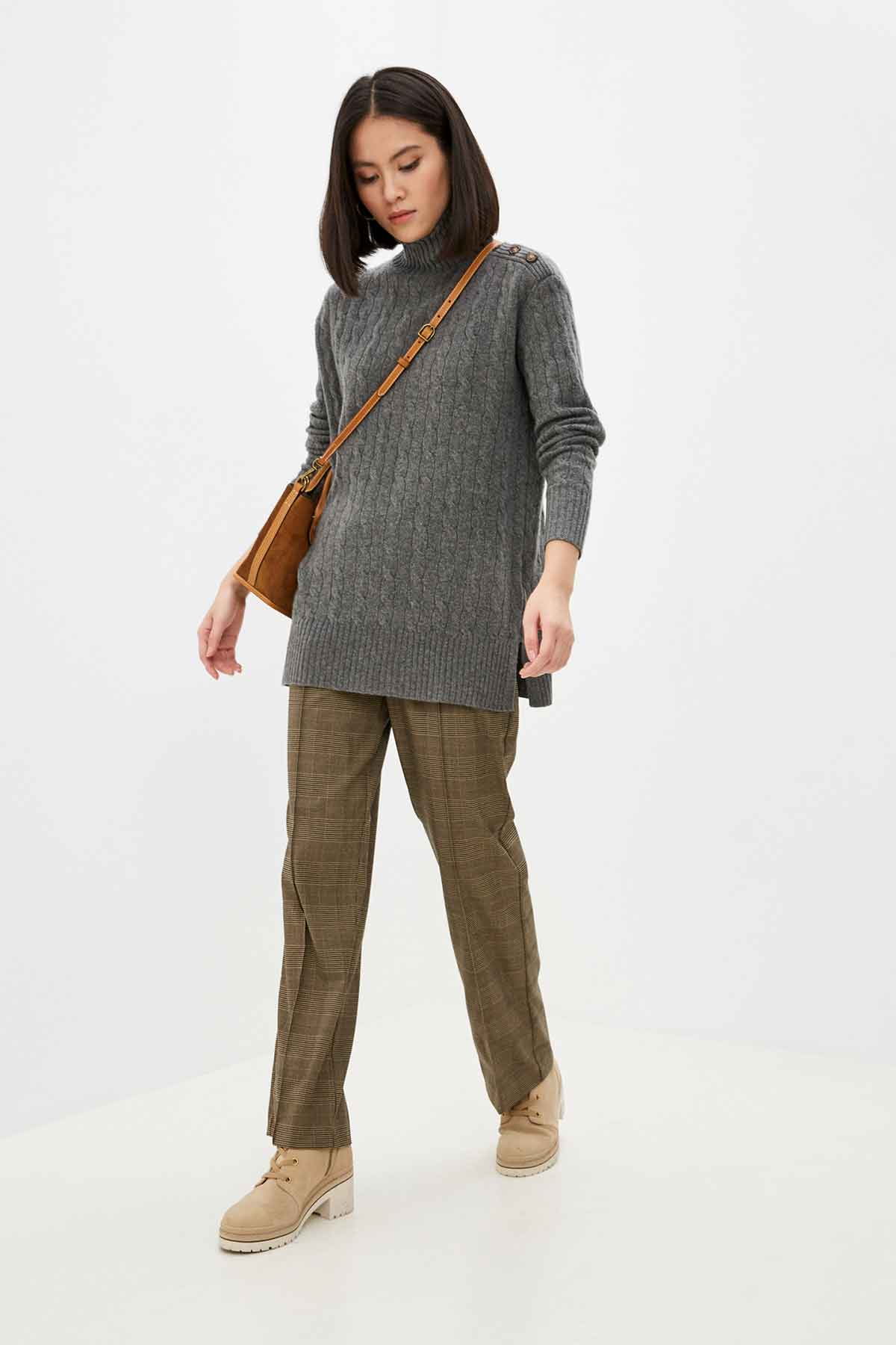 Polo Ralph Lauren Relaxed Fit Kaşmirli Saç Örgü Triko-Libas Trendy Fashion Store