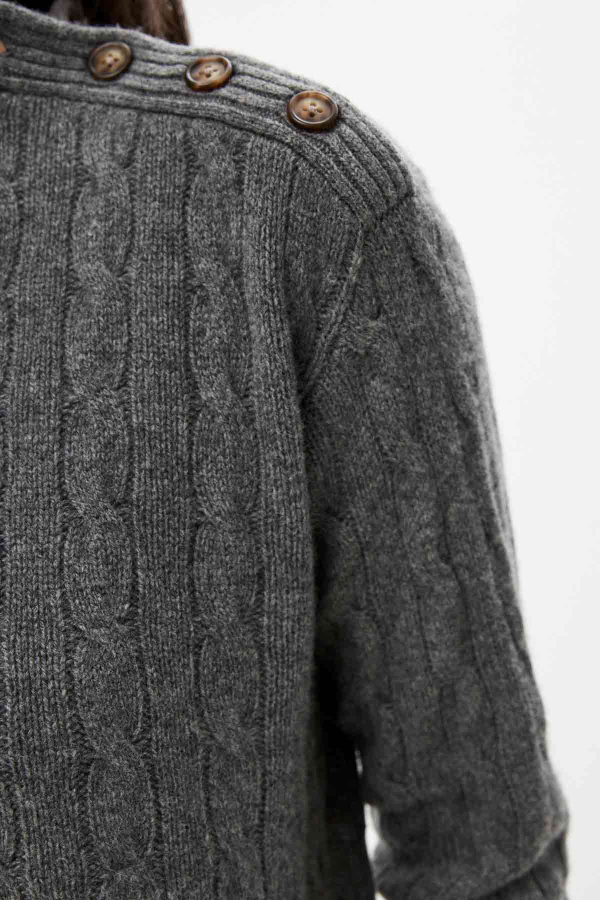 Polo Ralph Lauren Relaxed Fit Kaşmirli Saç Örgü Triko-Libas Trendy Fashion Store