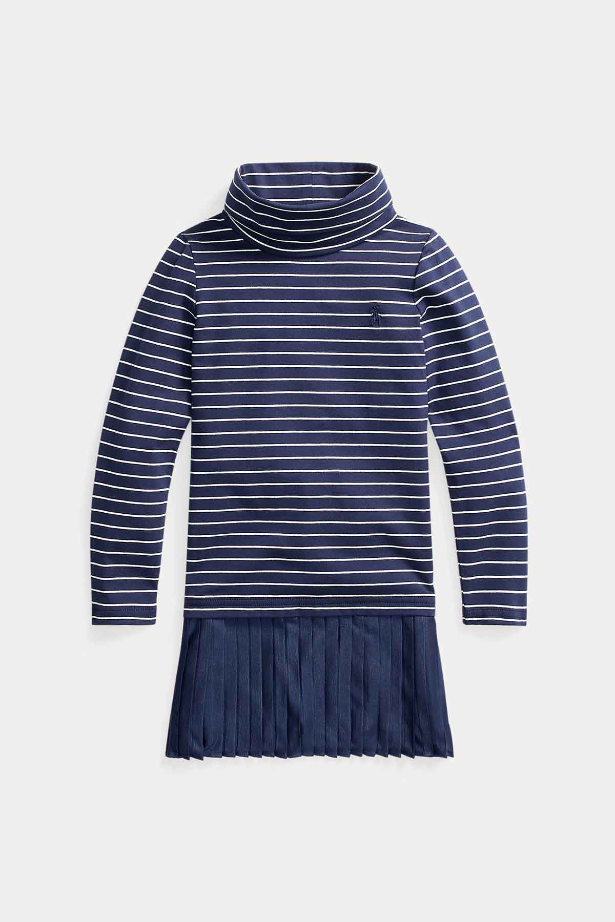 Polo Ralph Lauren 5-6.5 Yaş Kız Pilise Etekli Elbise-Libas Trendy Fashion Store