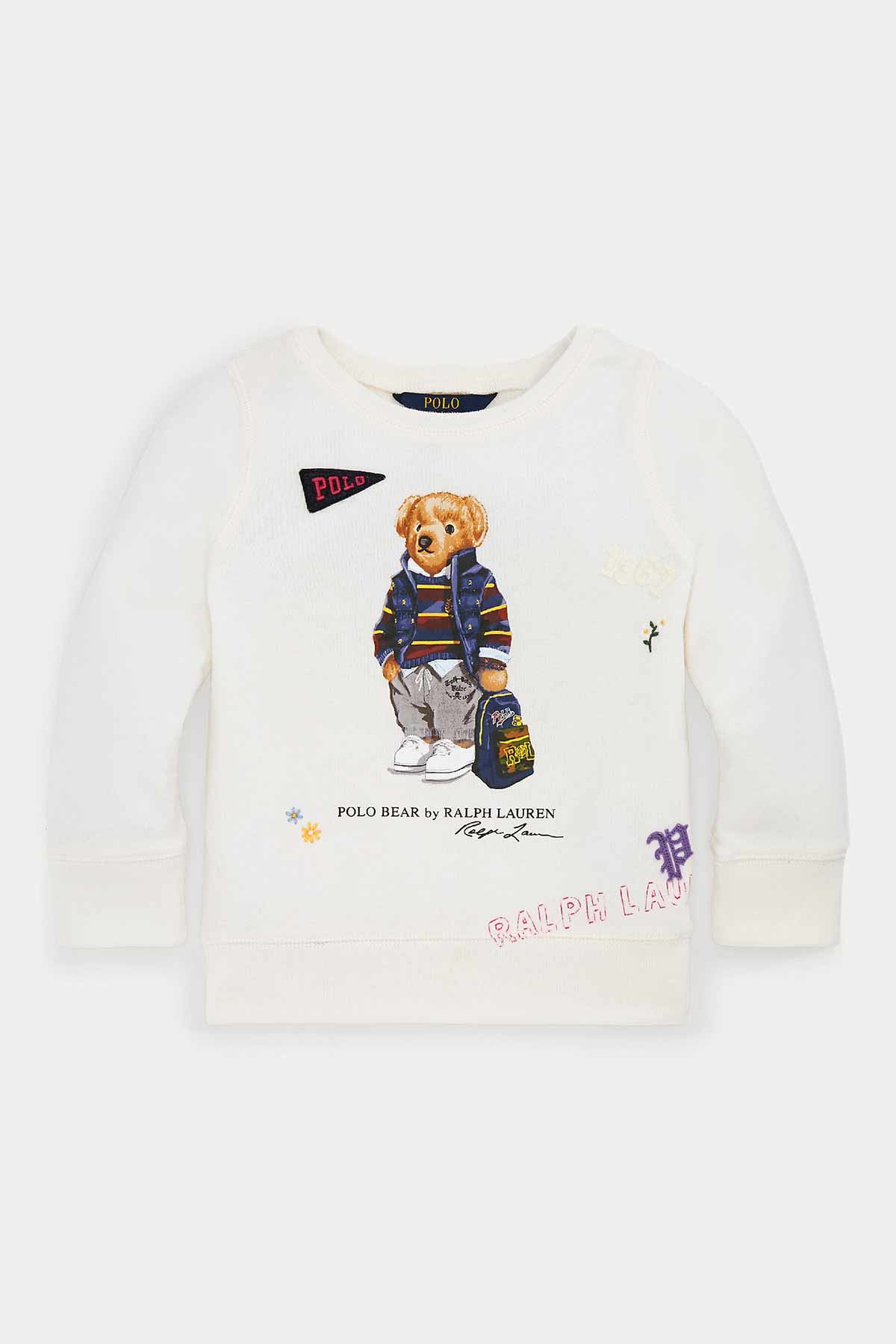 Polo Ralph Lauren 5-6.5 Yaş Kız Polo Bear Sweatshirt-Libas Trendy Fashion Store