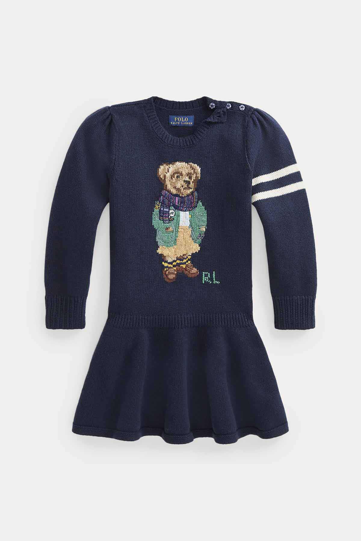Polo Ralph Lauren 5-6.5 Yaş Kız Polo Bear Elbise-Libas Trendy Fashion Store