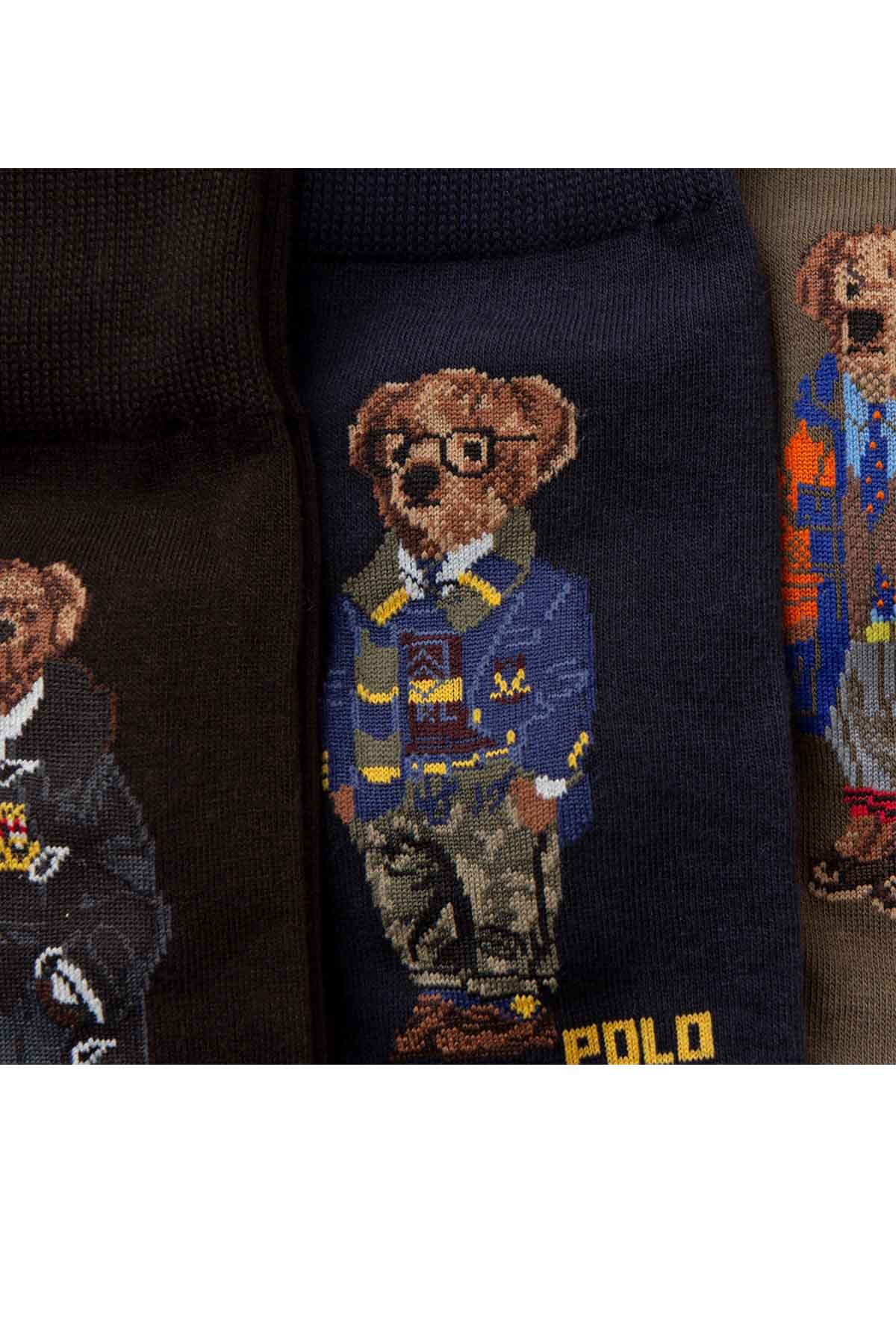 Polo Ralph Lauren Polo Bear 3'lü Çorap Set-Libas Trendy Fashion Store