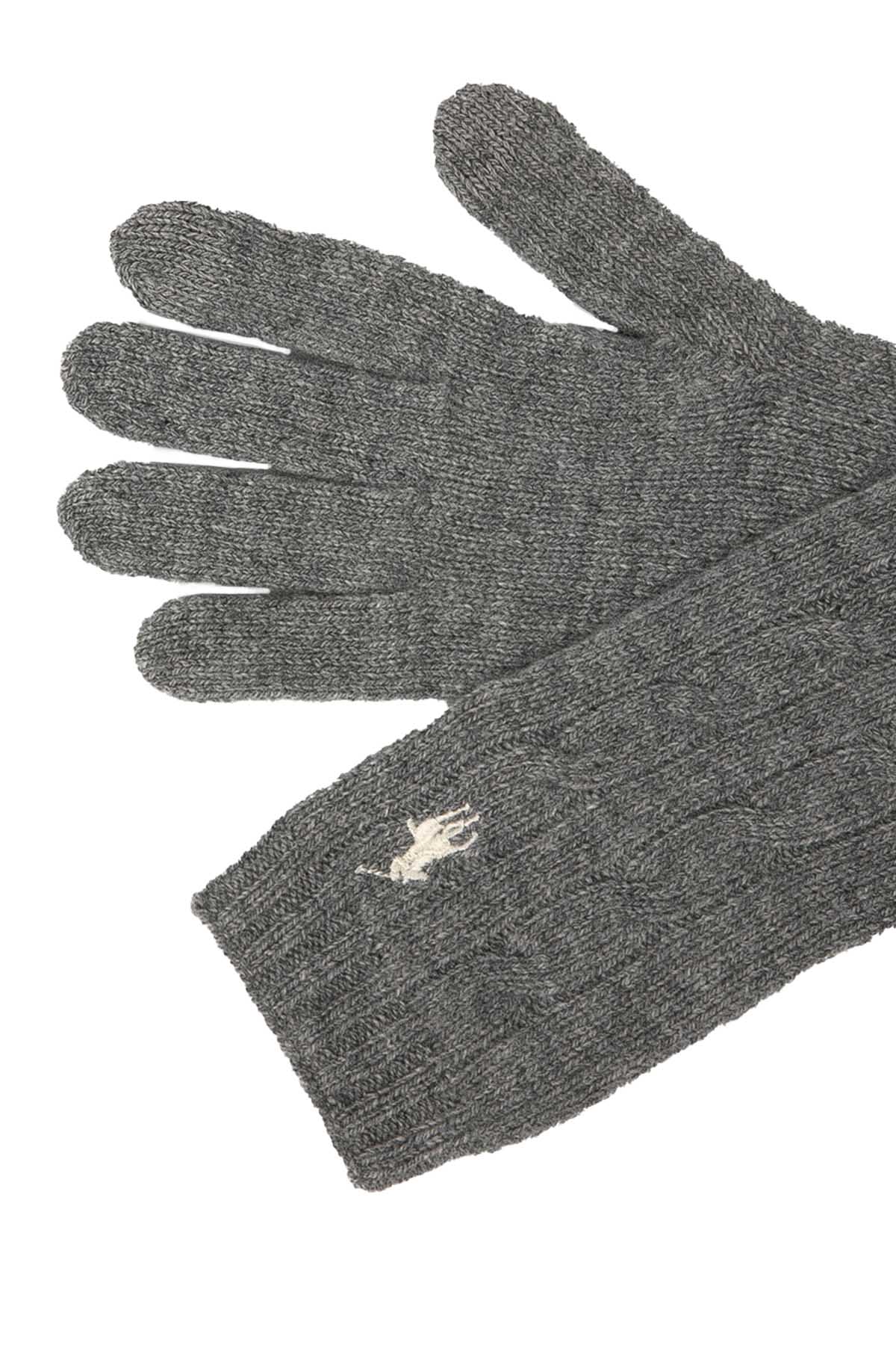 Polo Ralph Lauren Saç Örgü Kaşmirli Eldiven-Libas Trendy Fashion Store