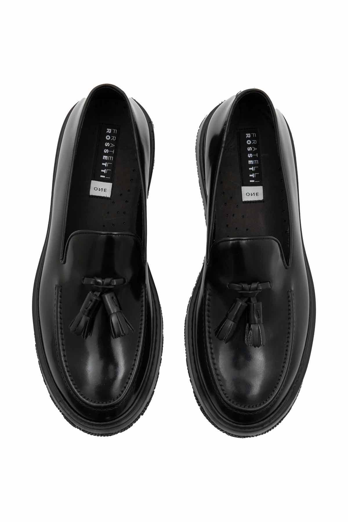 Fratelli Rossetti Püsküllü Loafer Deri Ayakkabı-Libas Trendy Fashion Store