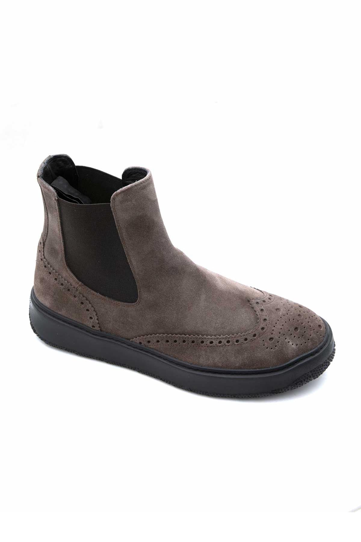 Fratelli Rossetti Zımbalı Süet Bot-Libas Trendy Fashion Store