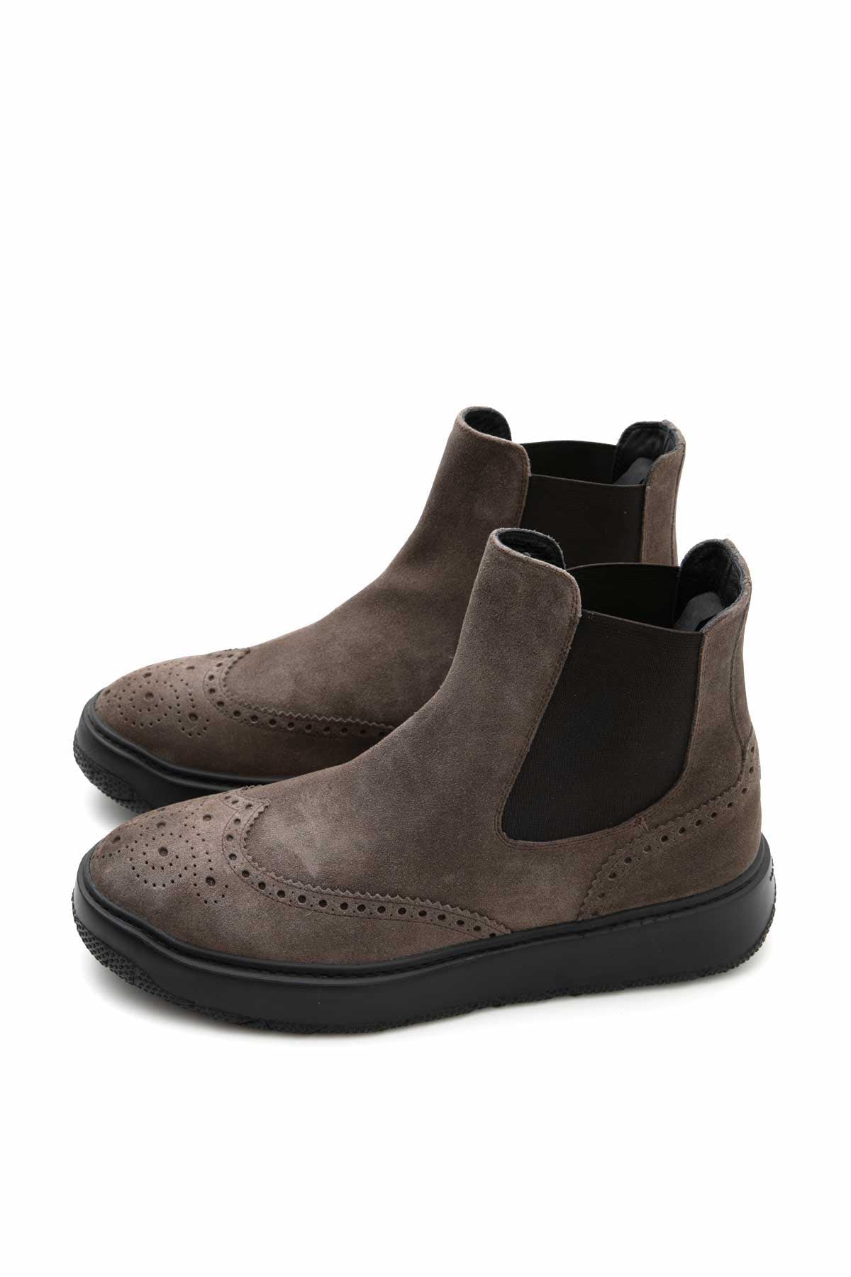 Fratelli Rossetti Zımbalı Süet Bot-Libas Trendy Fashion Store