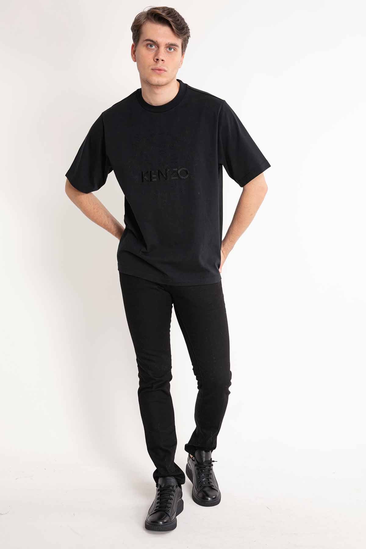 Kenzo Oversize Fit Kaplan Logolu T-shirt-Libas Trendy Fashion Store