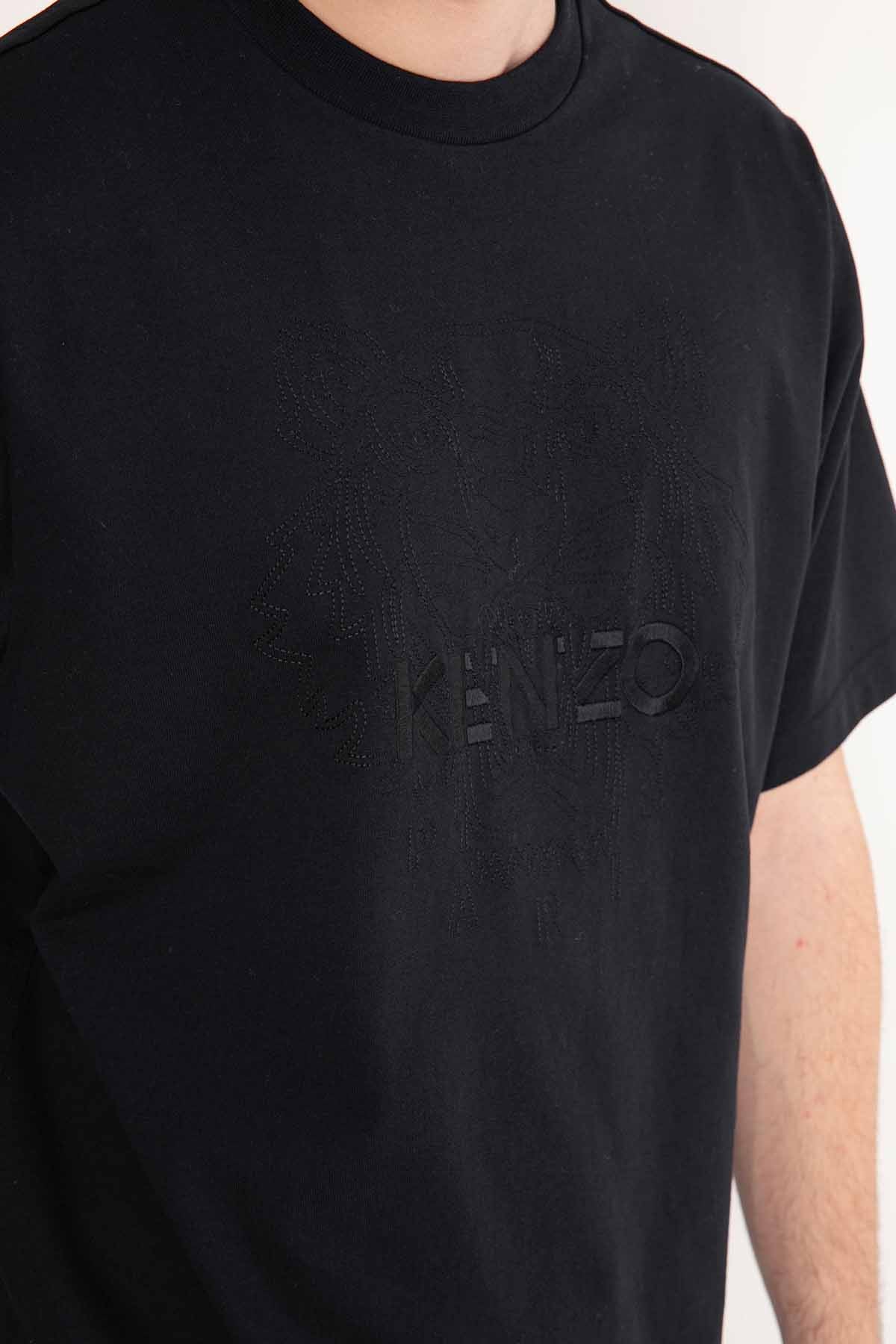 Kenzo Oversize Fit Kaplan Logolu T-shirt-Libas Trendy Fashion Store