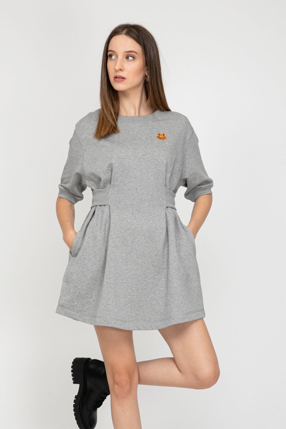 Kenzo Kaplan Logolu Elbise-Libas Trendy Fashion Store