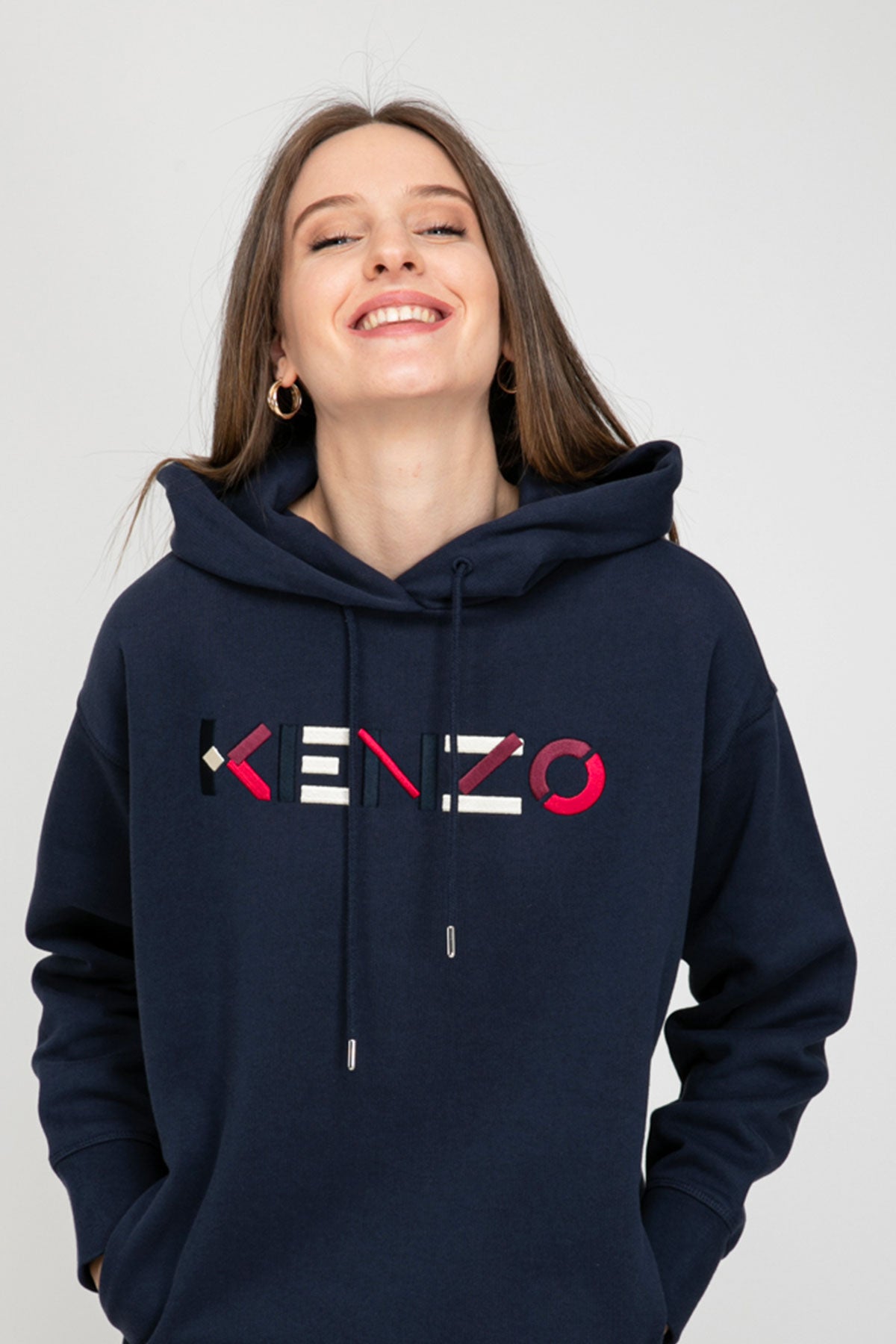 Kenzo Logo Sweatshirt Elbise-Libas Trendy Fashion Store