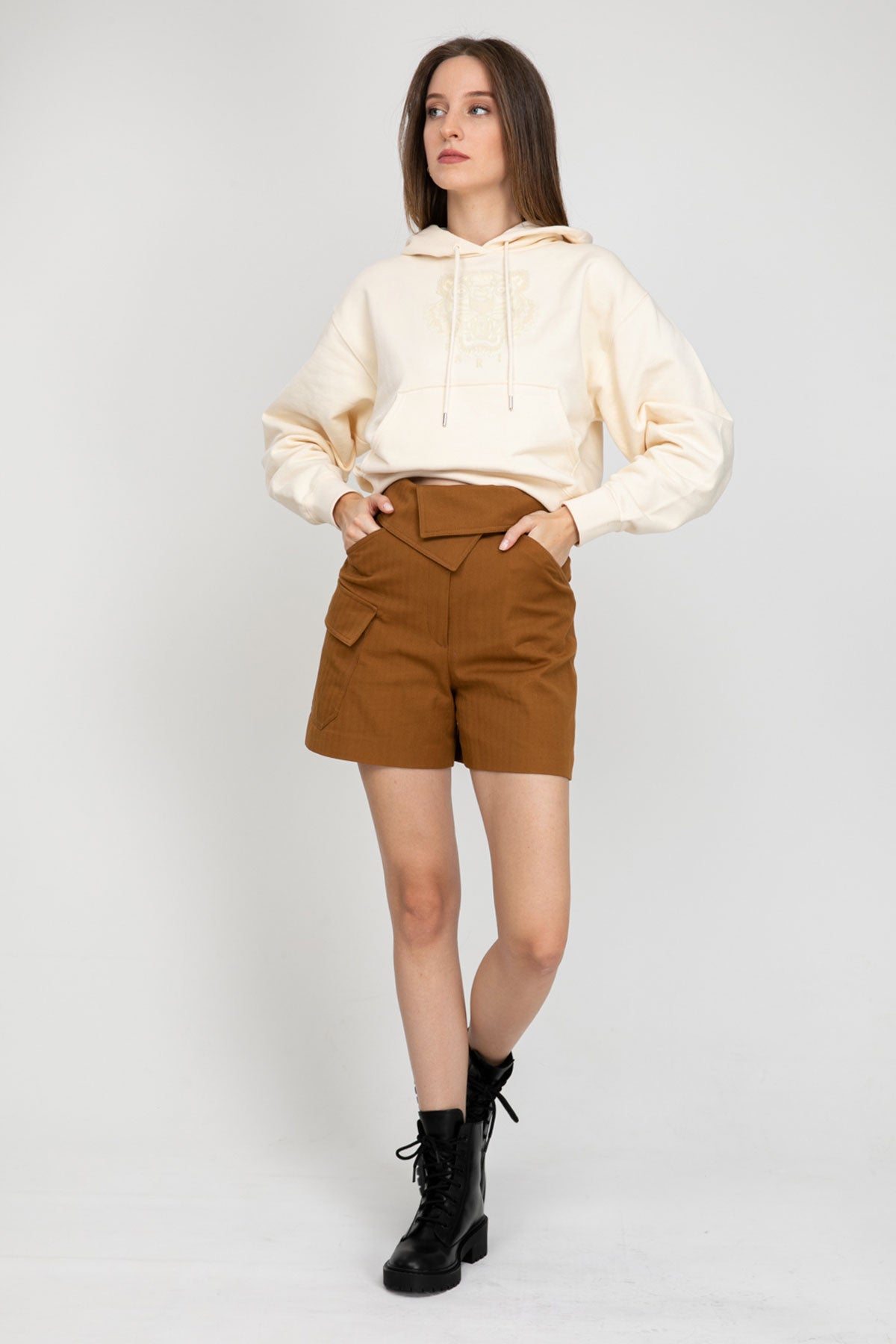 Kenzo Boxy Fit Kaplan Logolu Sweatshirt-Libas Trendy Fashion Store