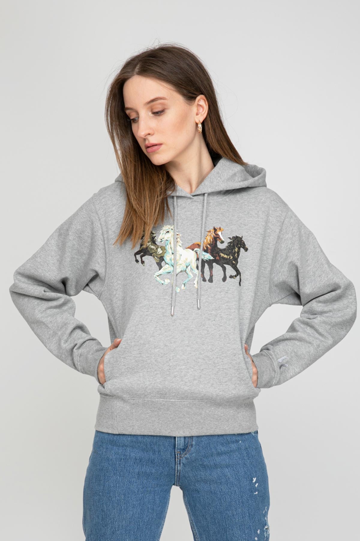 Kenzo Horses Kapüşonlu Sweatshirt-Libas Trendy Fashion Store