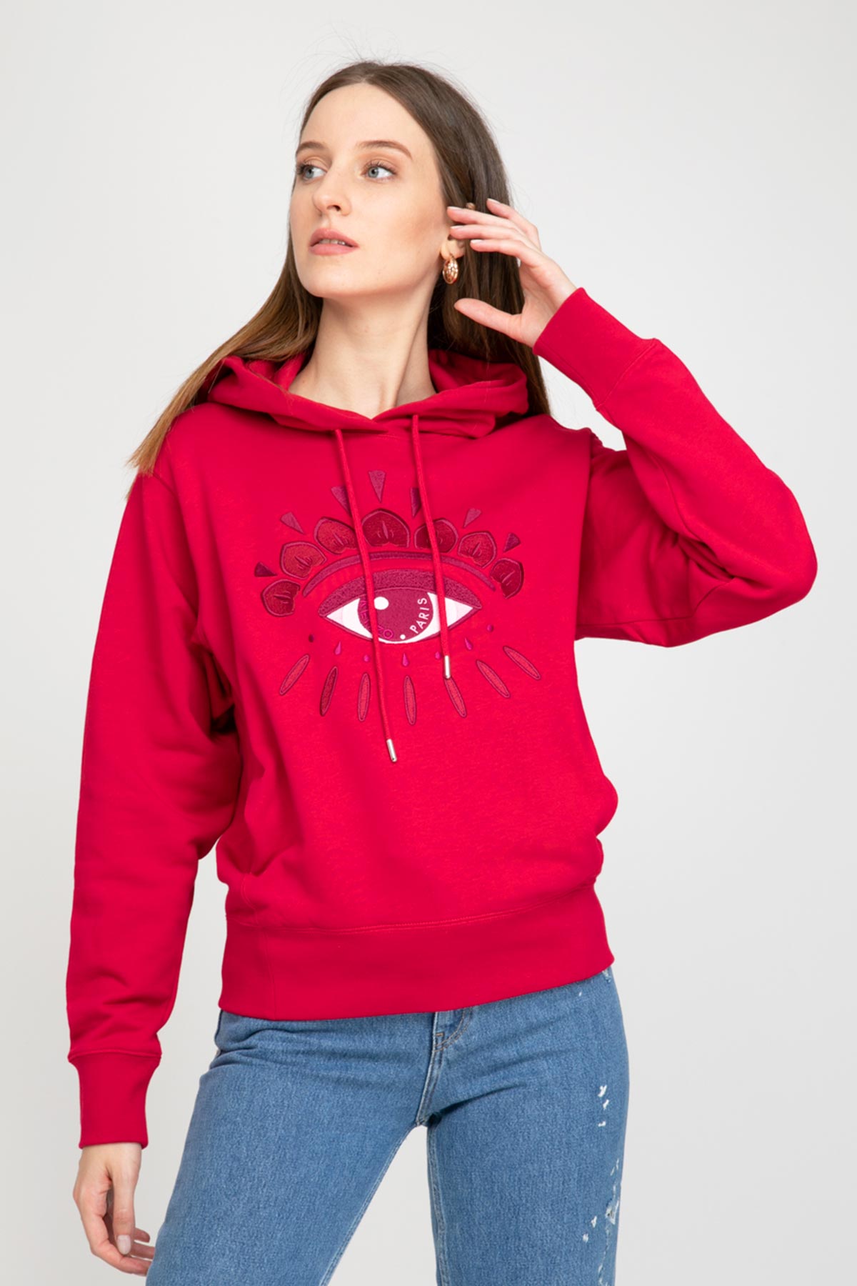 Kenzo Göz Kapüşonlu Sweatshirt-Libas Trendy Fashion Store