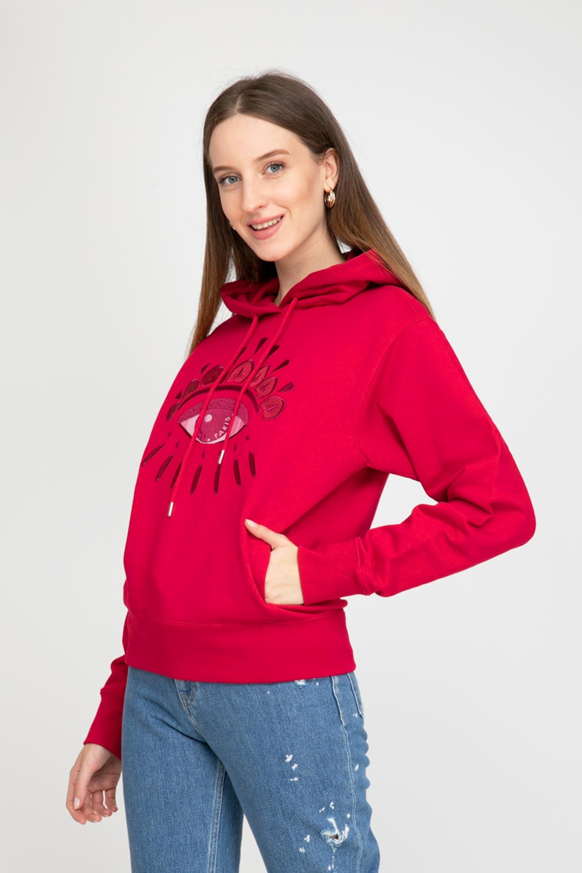 Kenzo Göz Kapüşonlu Sweatshirt-Libas Trendy Fashion Store
