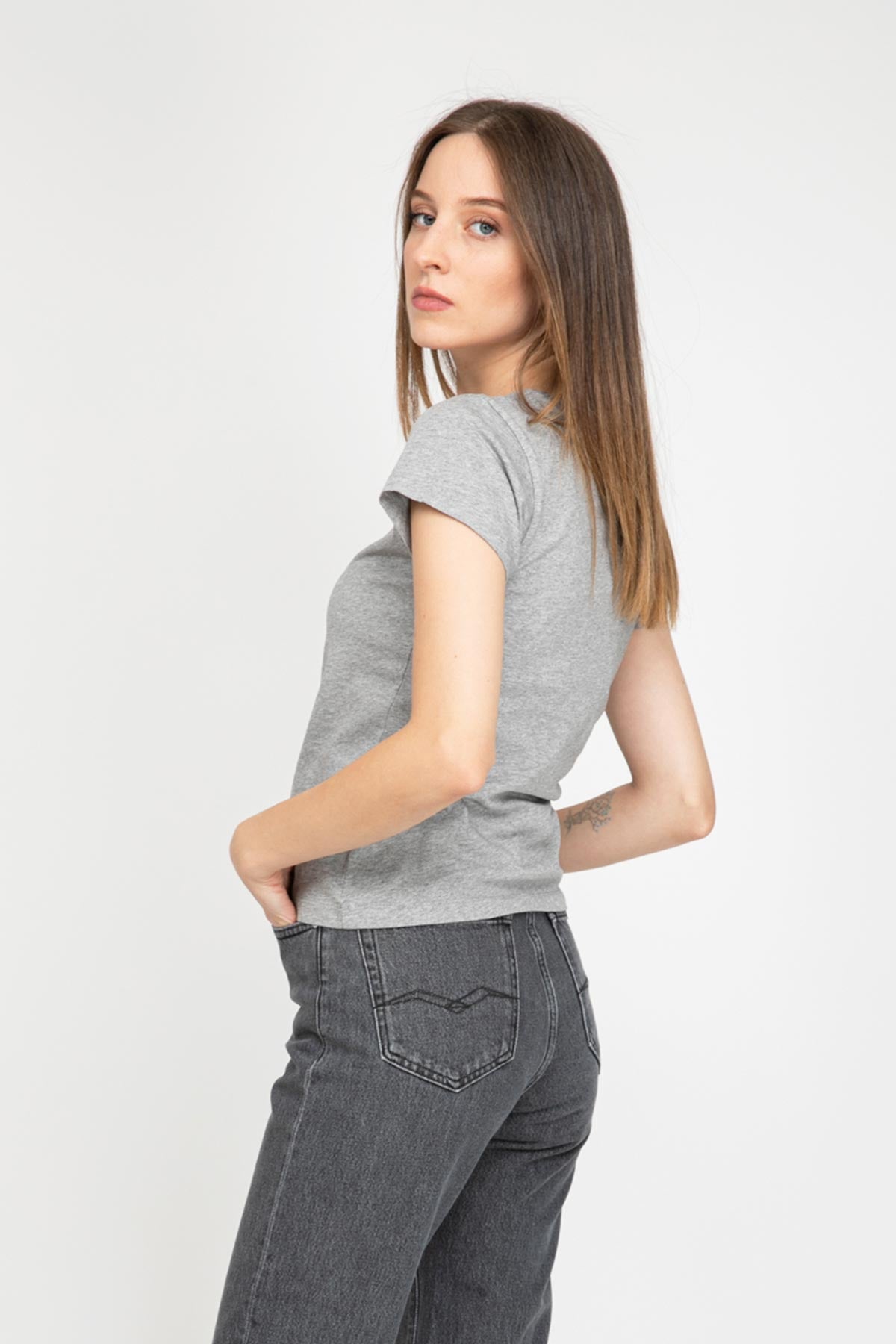 Kenzo Slim Fit Kaplan Logolu T-shirt-Libas Trendy Fashion Store