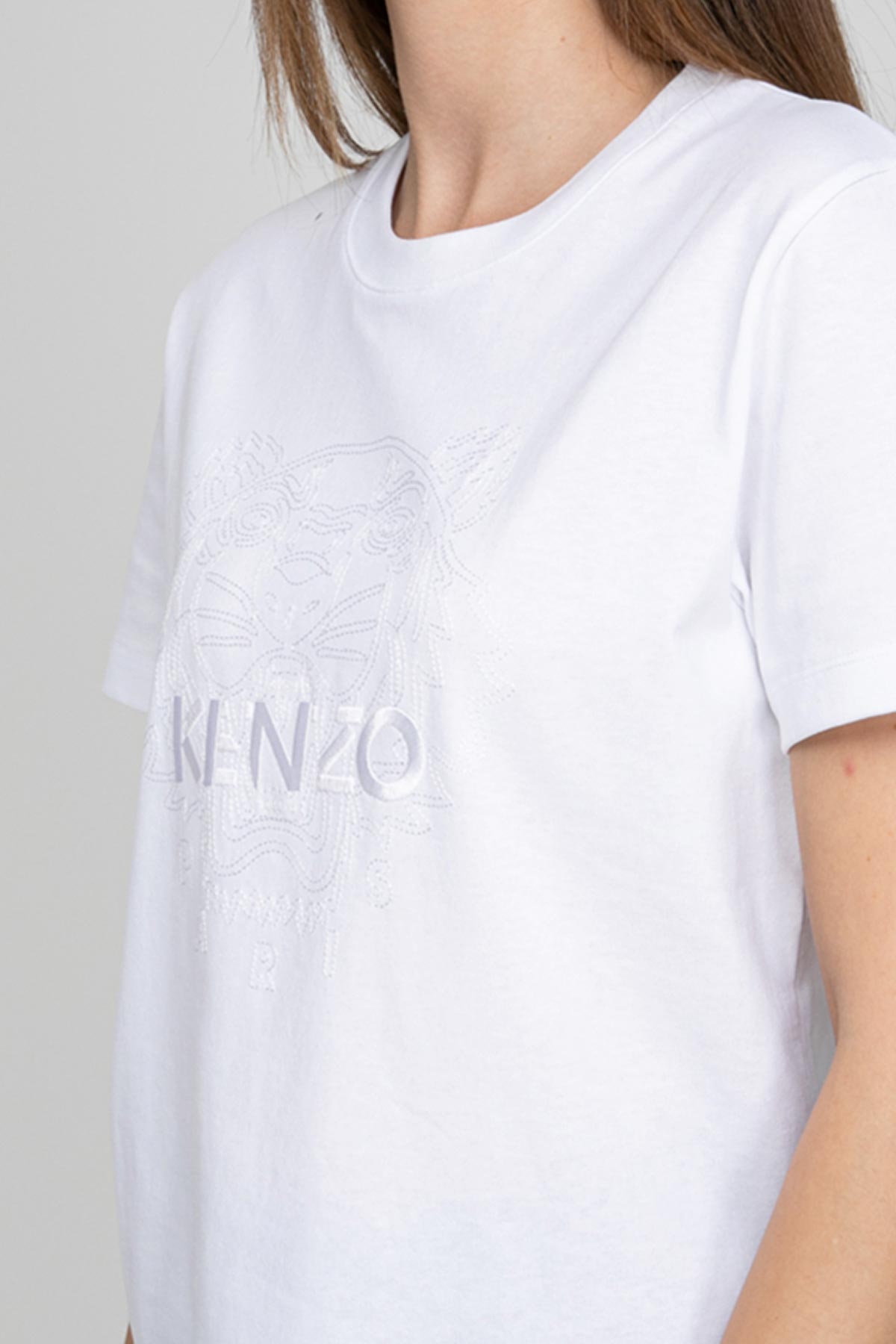 Kenzo Regular Fit Kaplan Logolu T-shirt-Libas Trendy Fashion Store