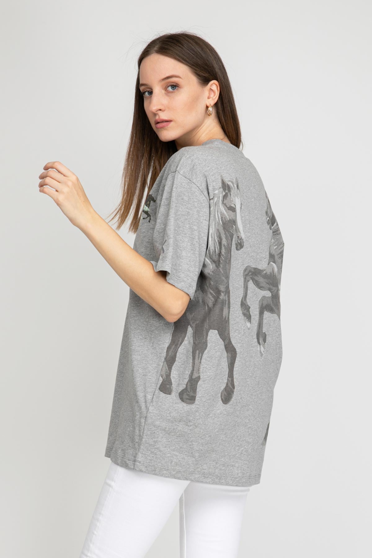 Kenzo Oversize Horses T-shirt-Libas Trendy Fashion Store