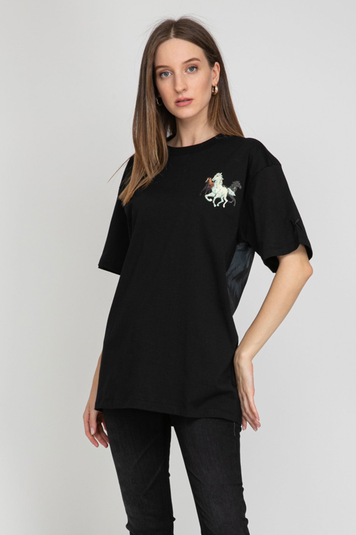 Kenzo Oversize Horses T-shirt-Libas Trendy Fashion Store