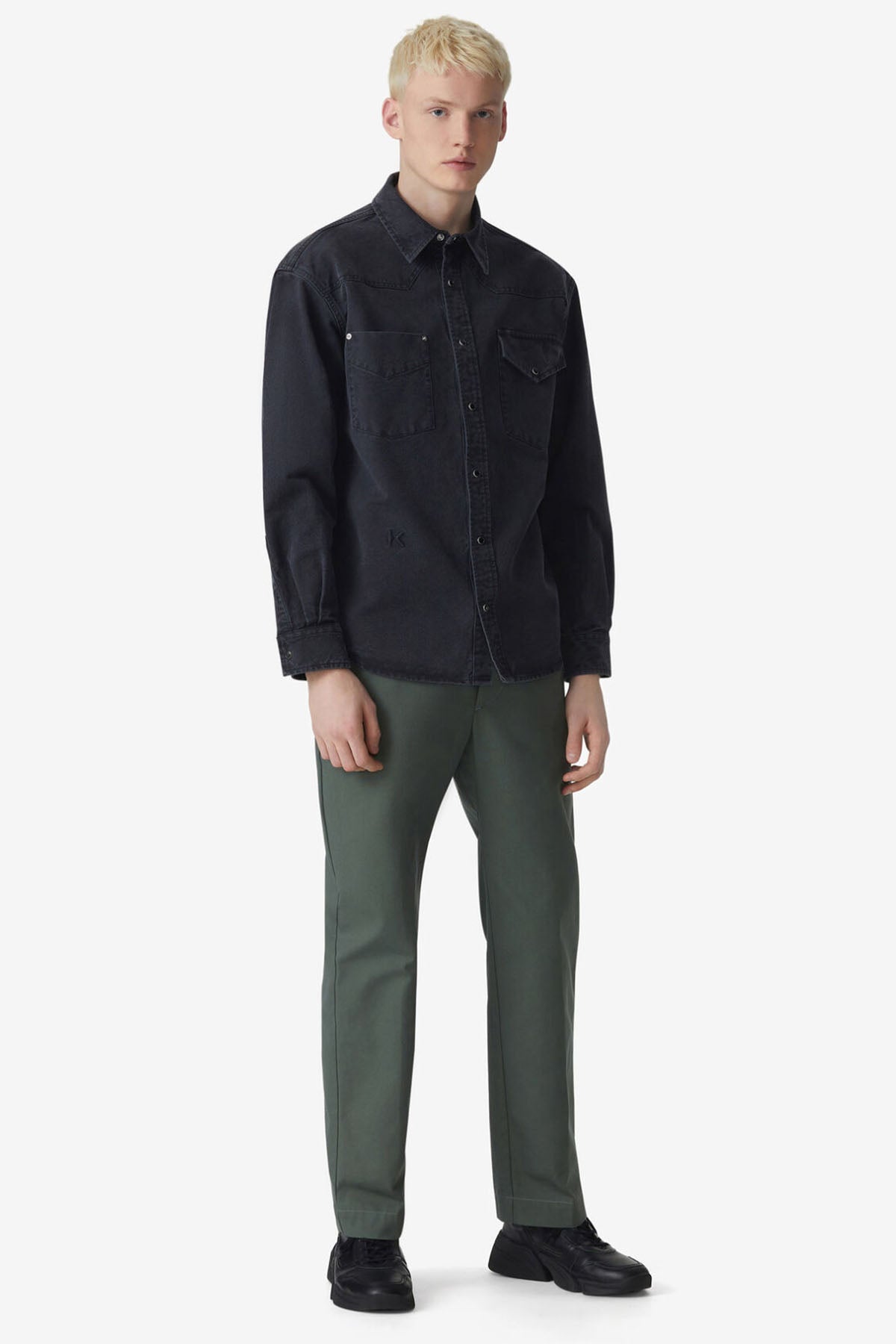 Kenzo Kapaklı Cep Denim Gömlek-Libas Trendy Fashion Store